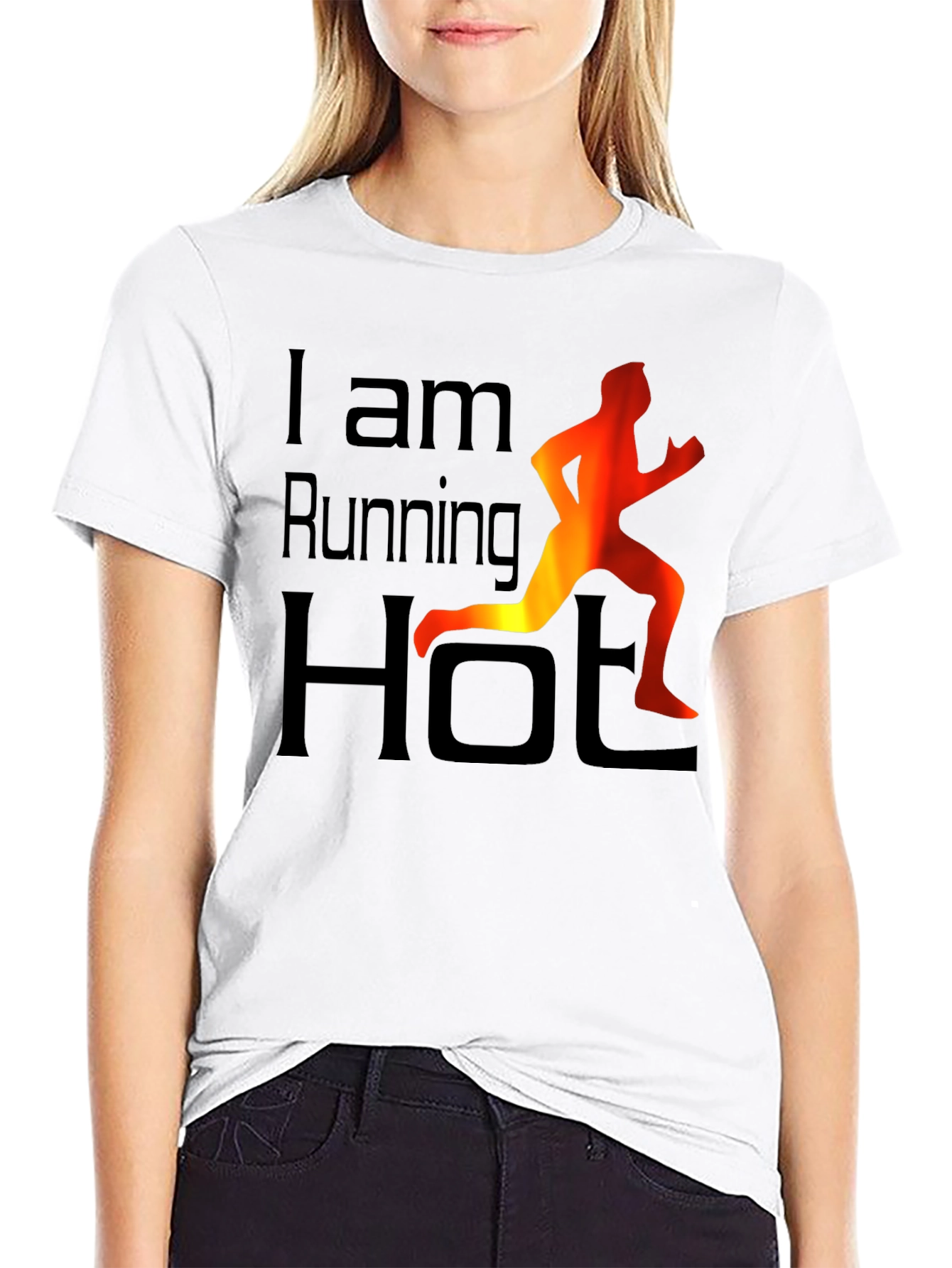 Running Hot Graphic Tee - Black