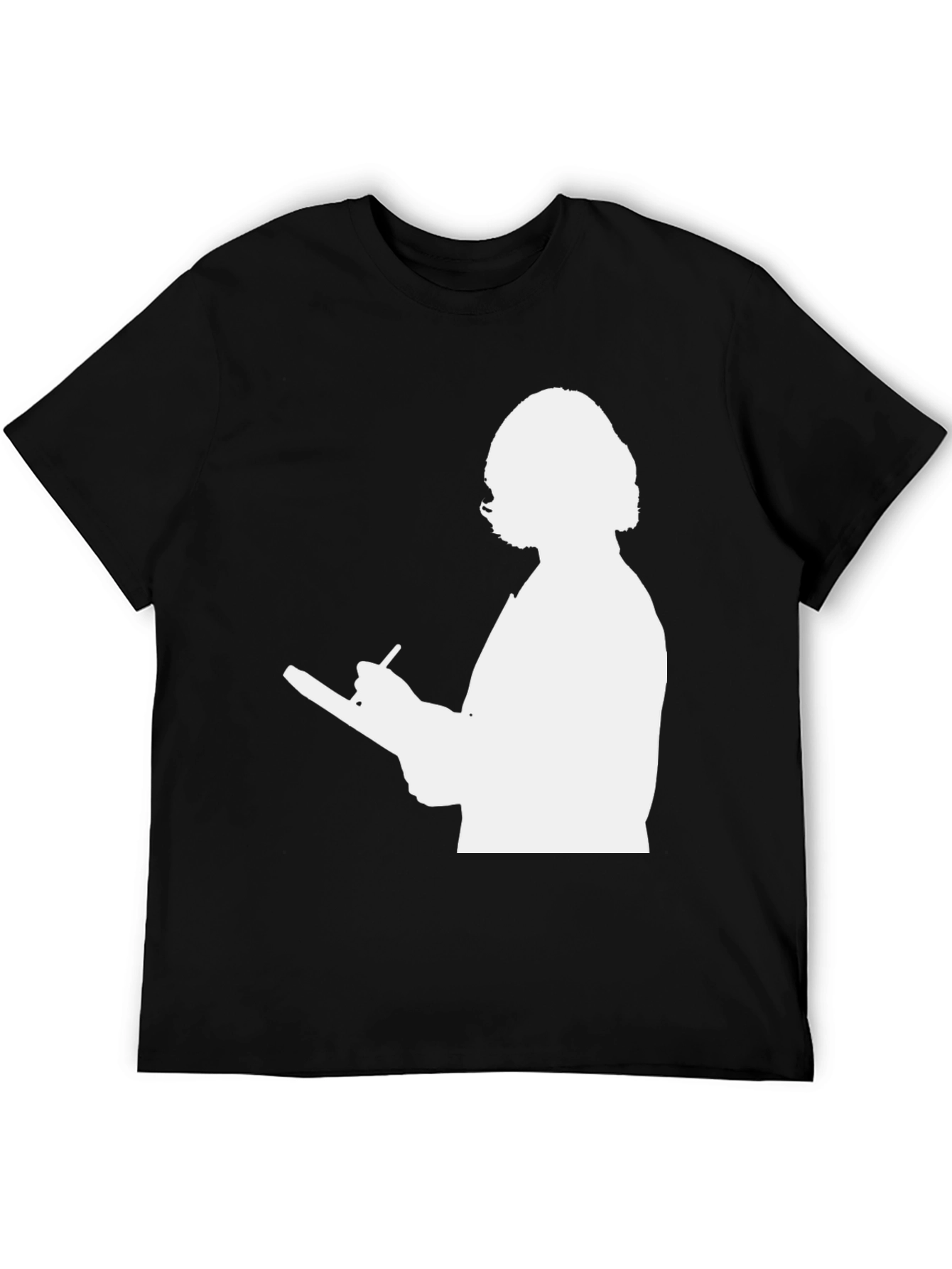 Silhouette Writer T-Shirt - Classic Black Tee