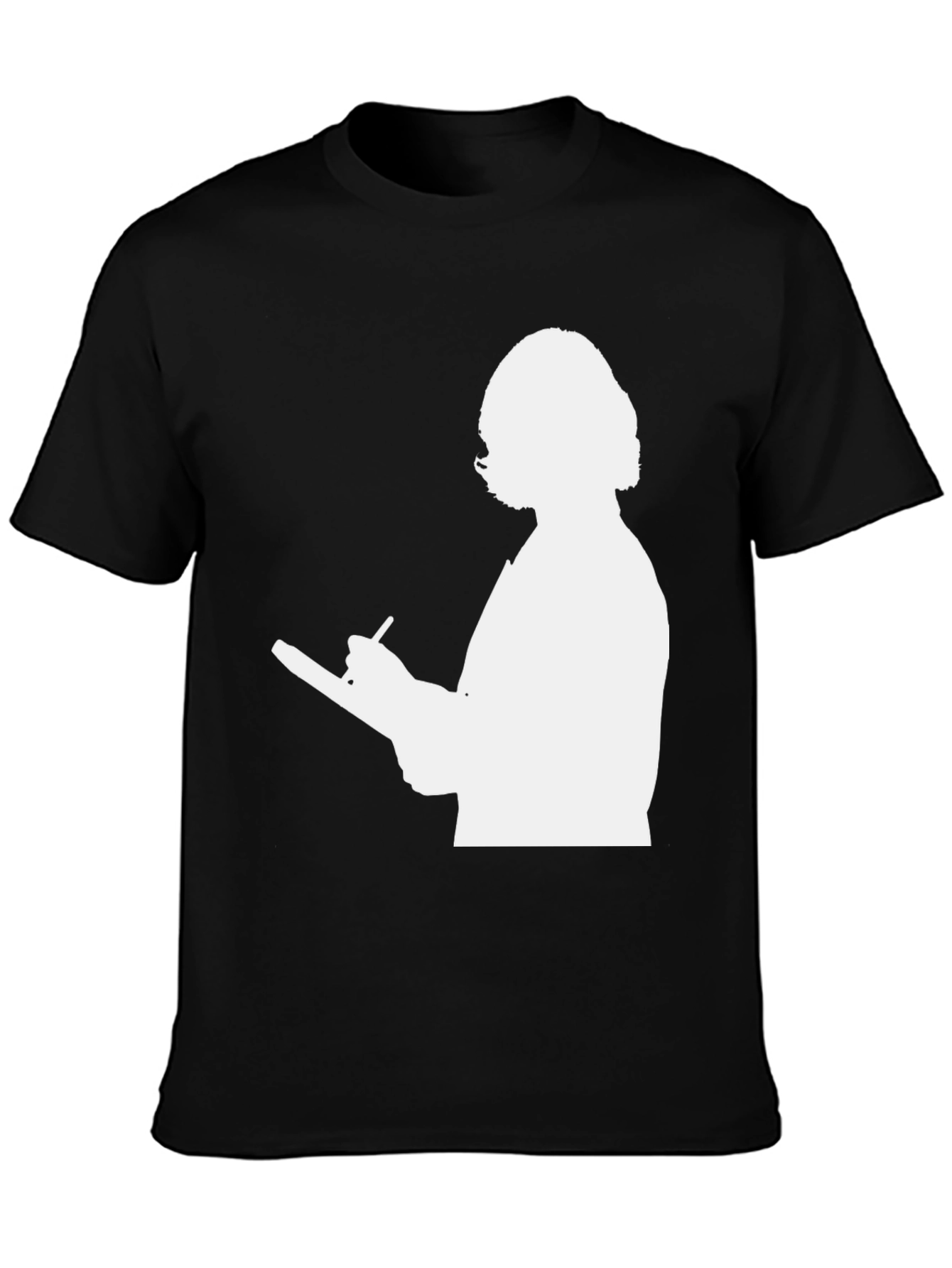 Silhouette Writer T-Shirt - Classic Black Tee