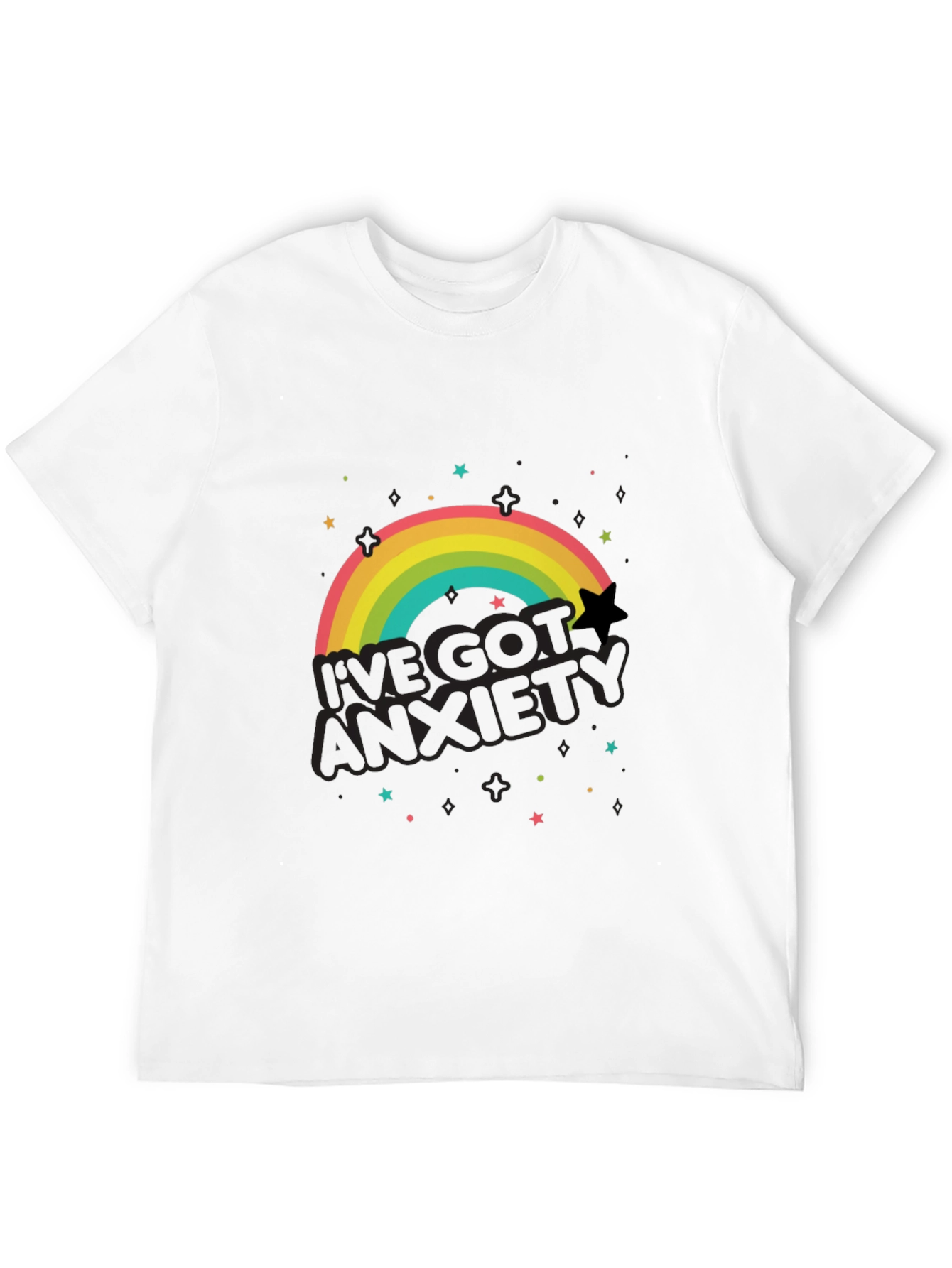 Ive Got Anxiety Rainbow Graphic T-Shirt
