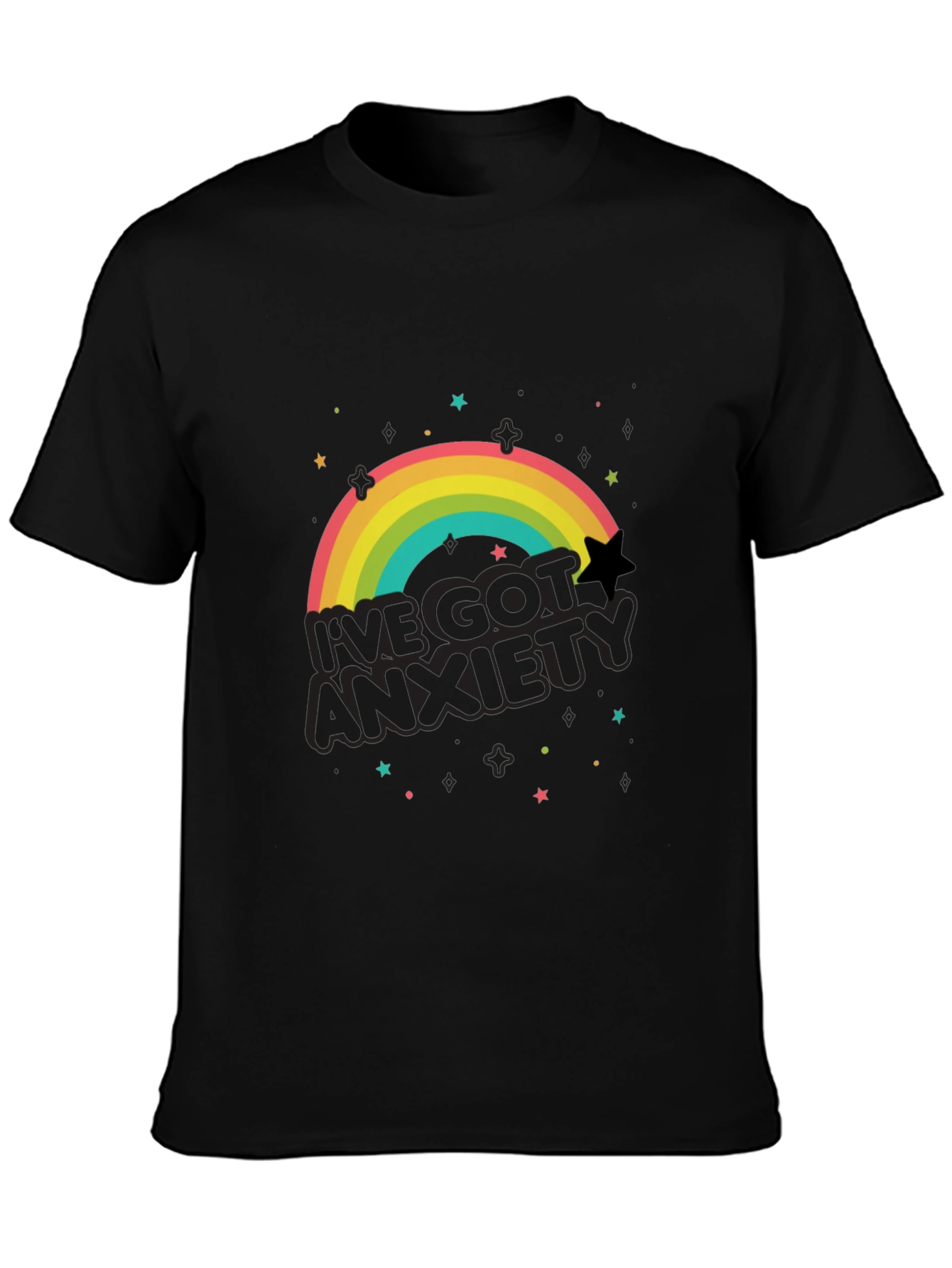 Ive Got Anxiety Rainbow Graphic T-Shirt