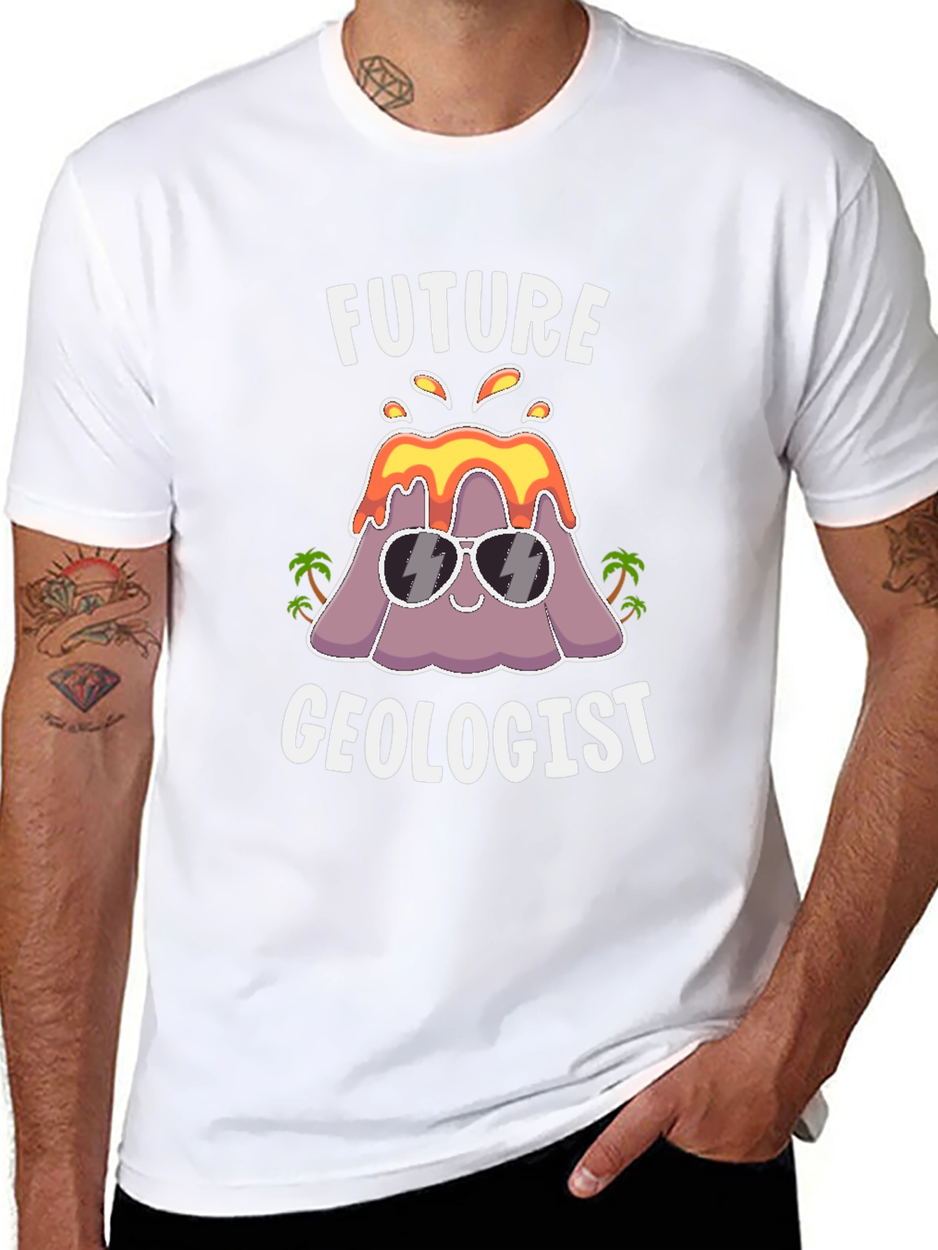Future Geologist Volcano Graphic T-Shirt