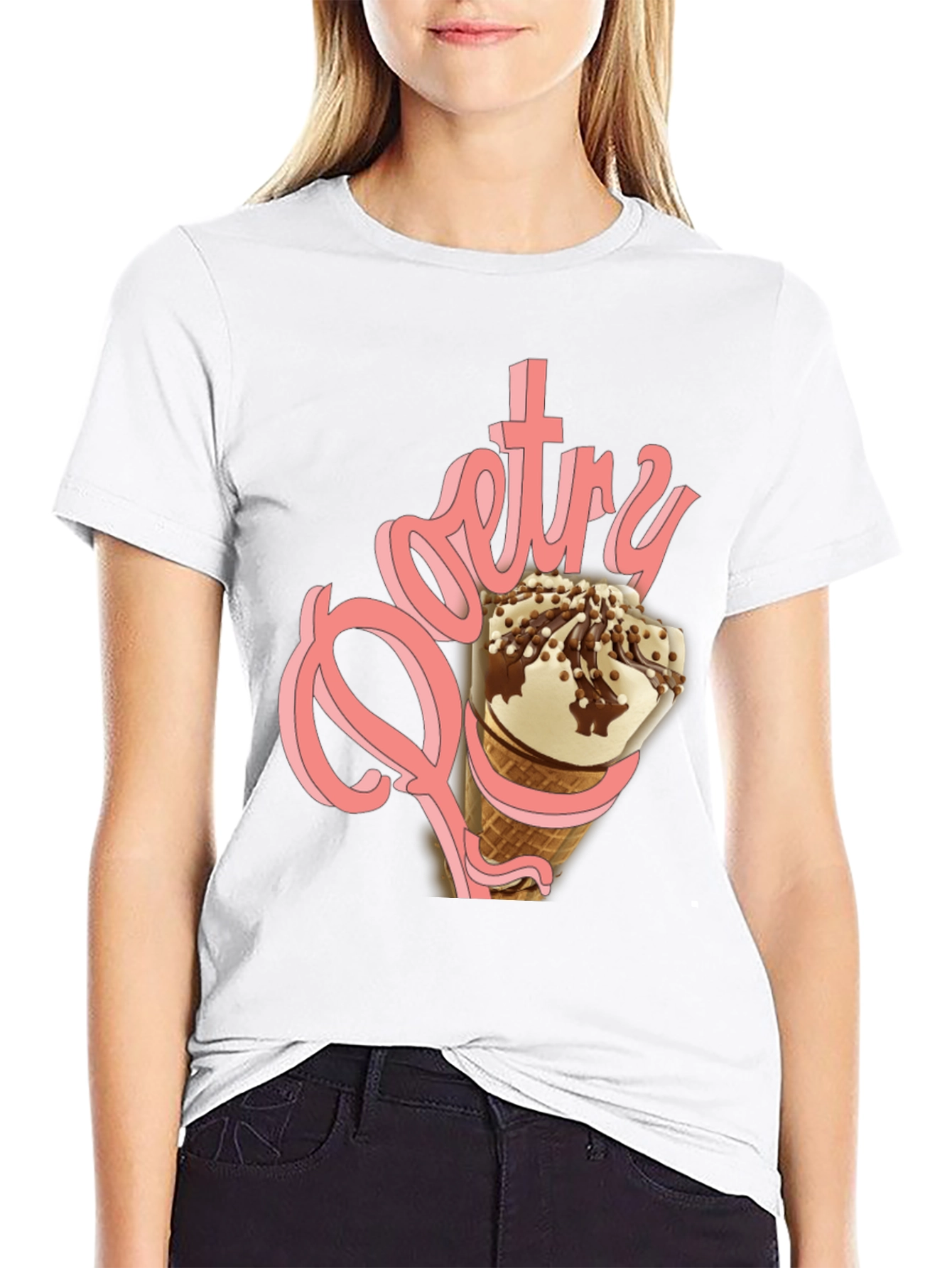 Ice Cream T-Shirt - Sweet Poetry Design