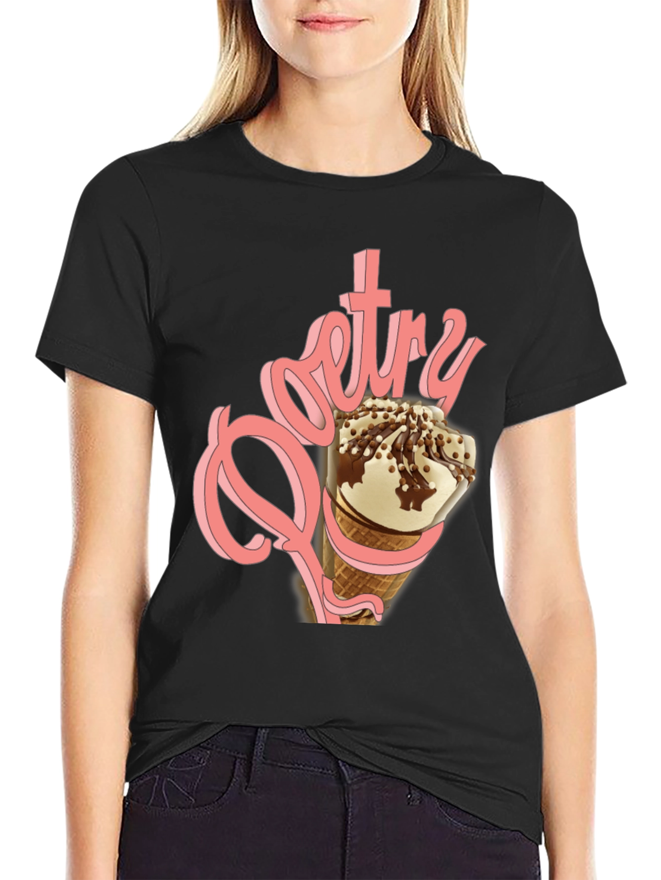 Ice Cream T-Shirt - Sweet Poetry Design