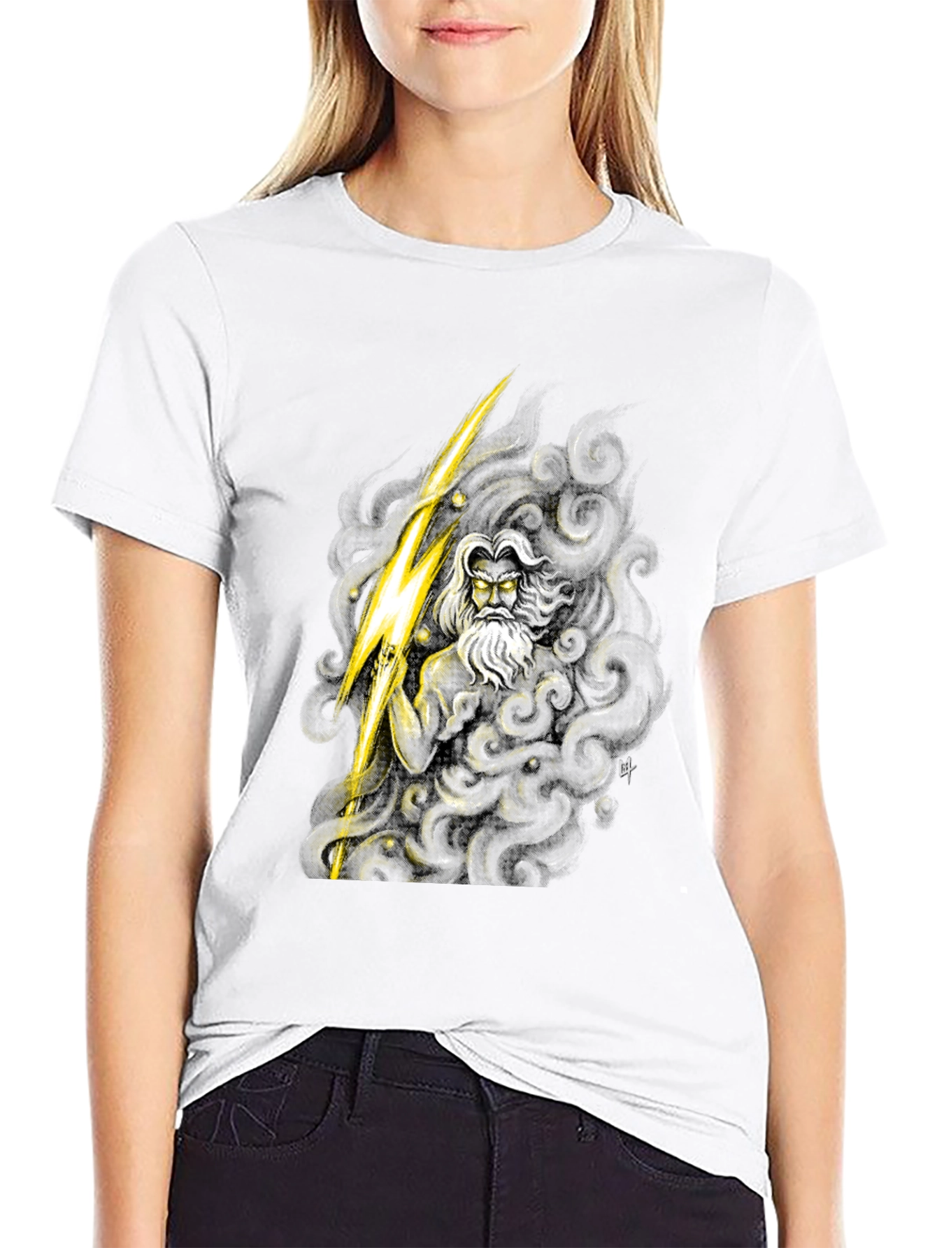Zeus Graphic Tee - Mythical Thunder God Shirt