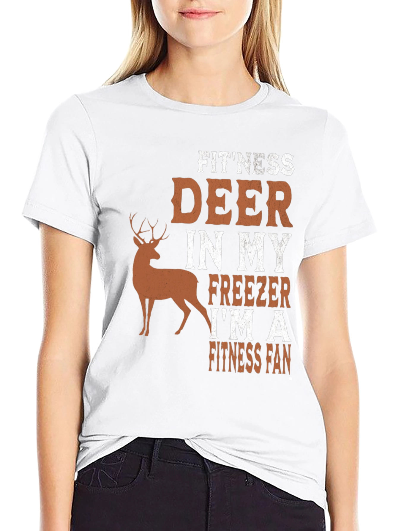 Fitness Deer Freezer Fan T-Shirt