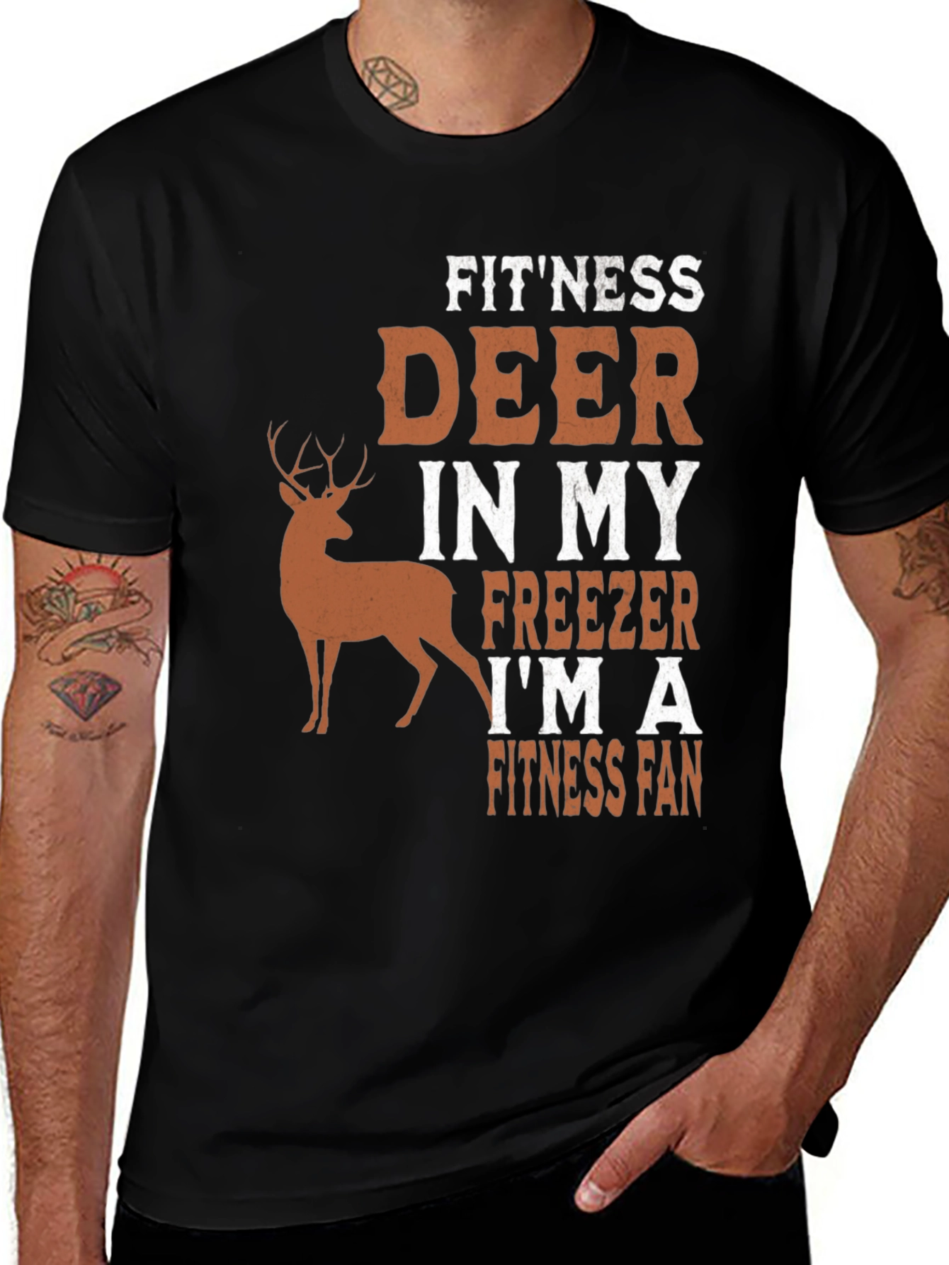 Fitness Deer Freezer Fan T-Shirt
