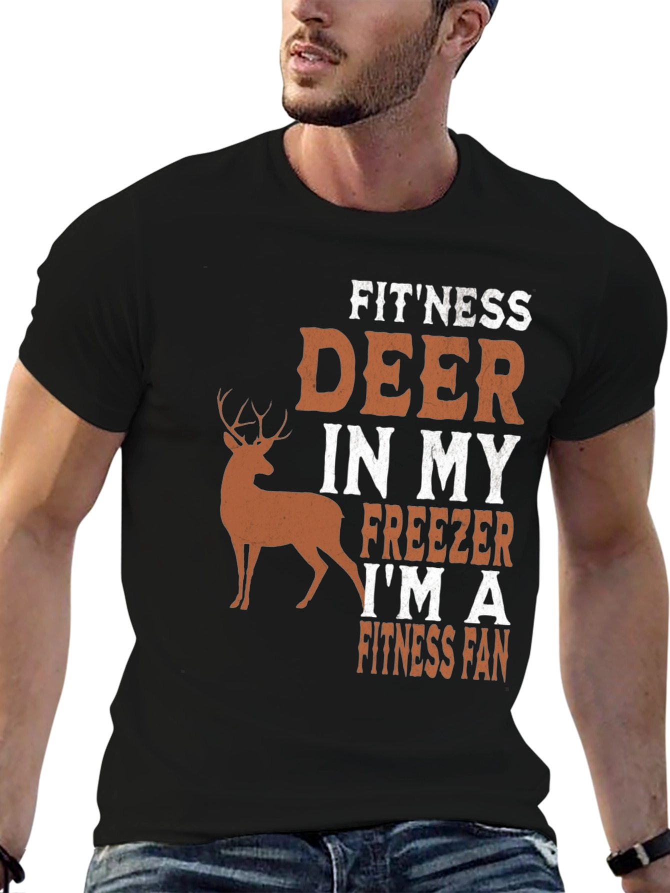 Fitness Deer Freezer Fan T-Shirt