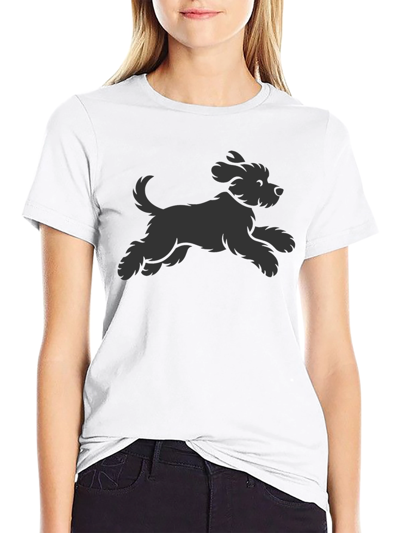 Black Dog Graphic Tee - Casual Comfort Style
