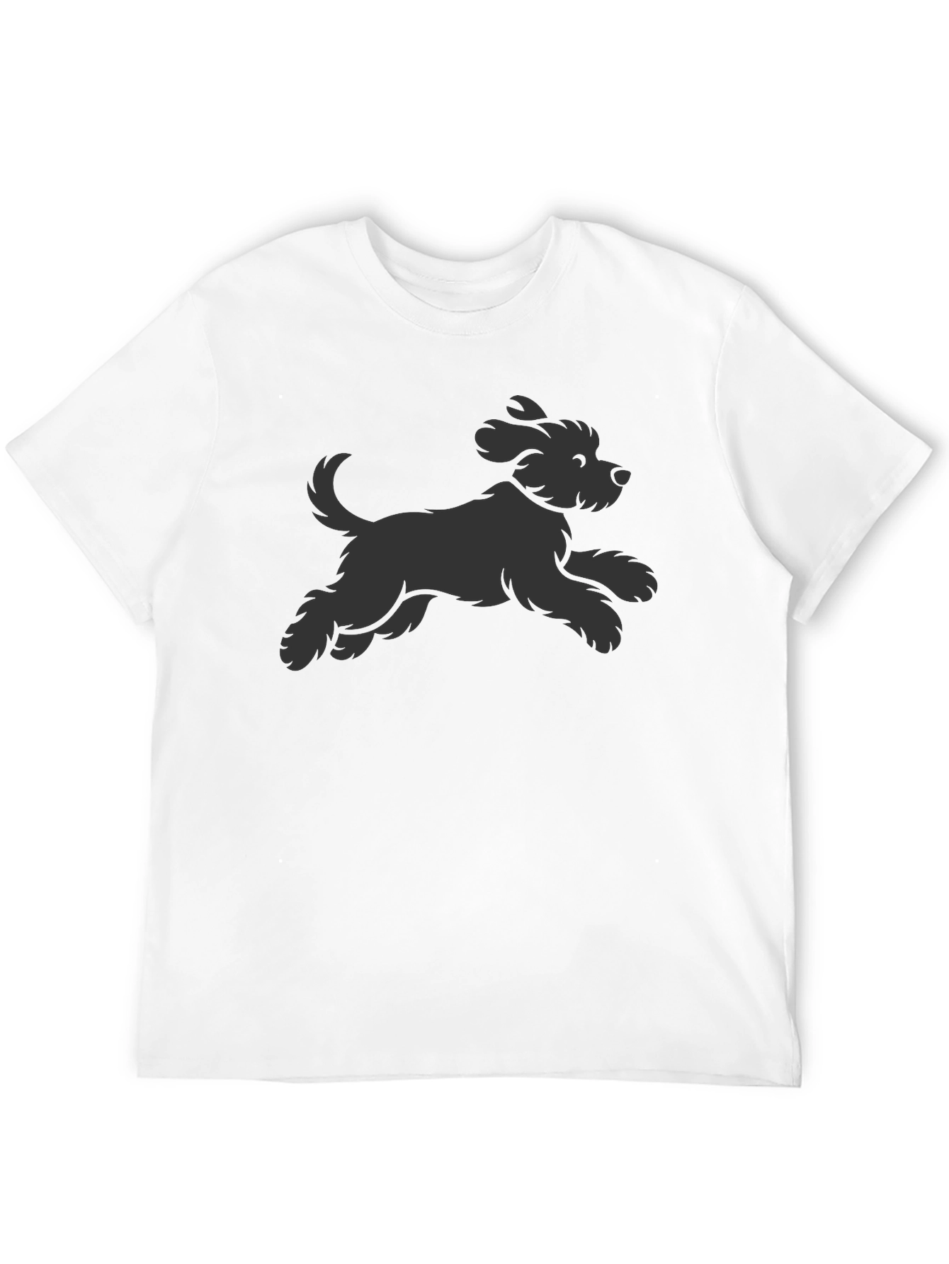 Black Dog Graphic Tee - Casual Comfort Style