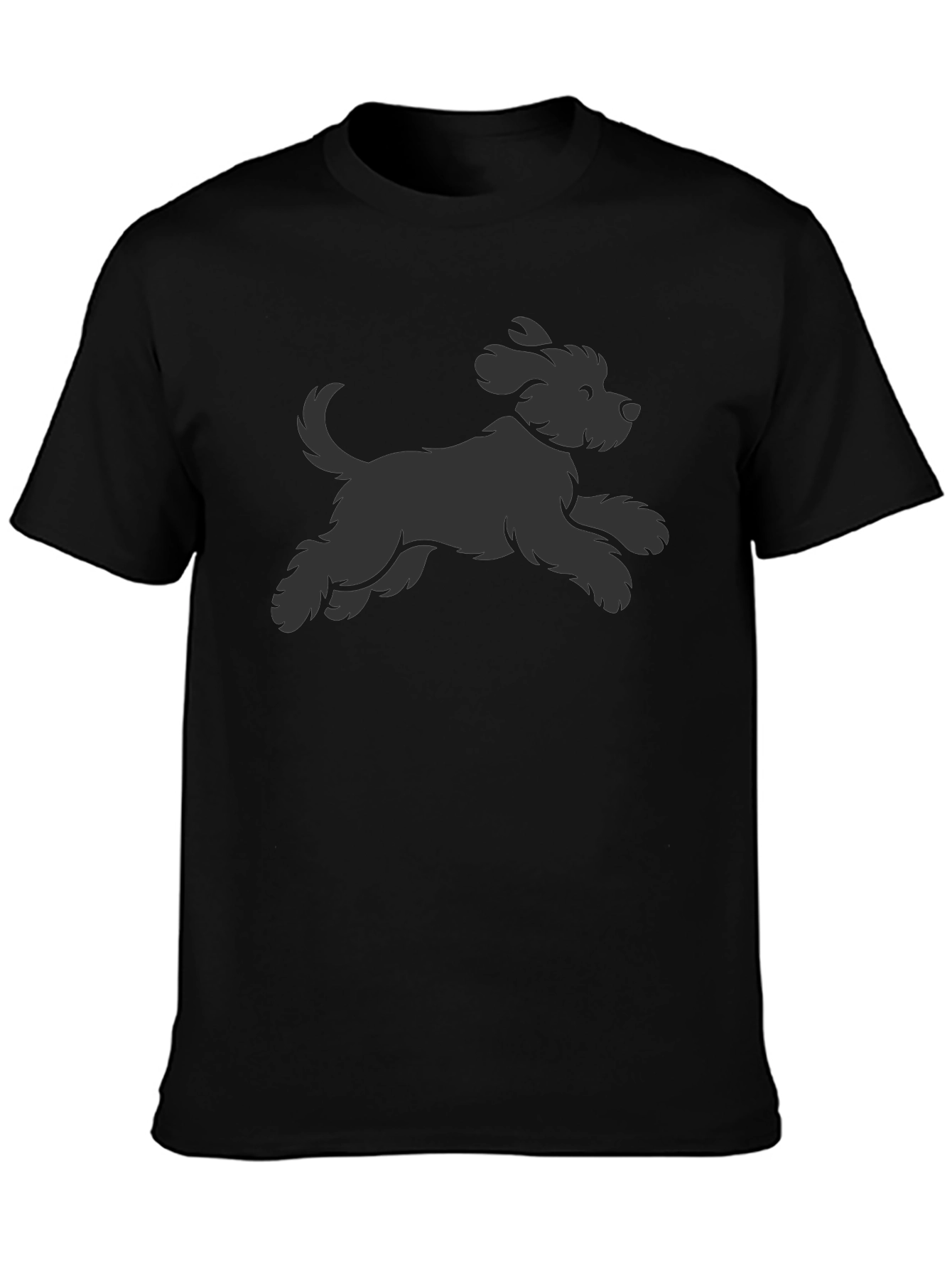 Black Dog Graphic Tee - Casual Comfort Style