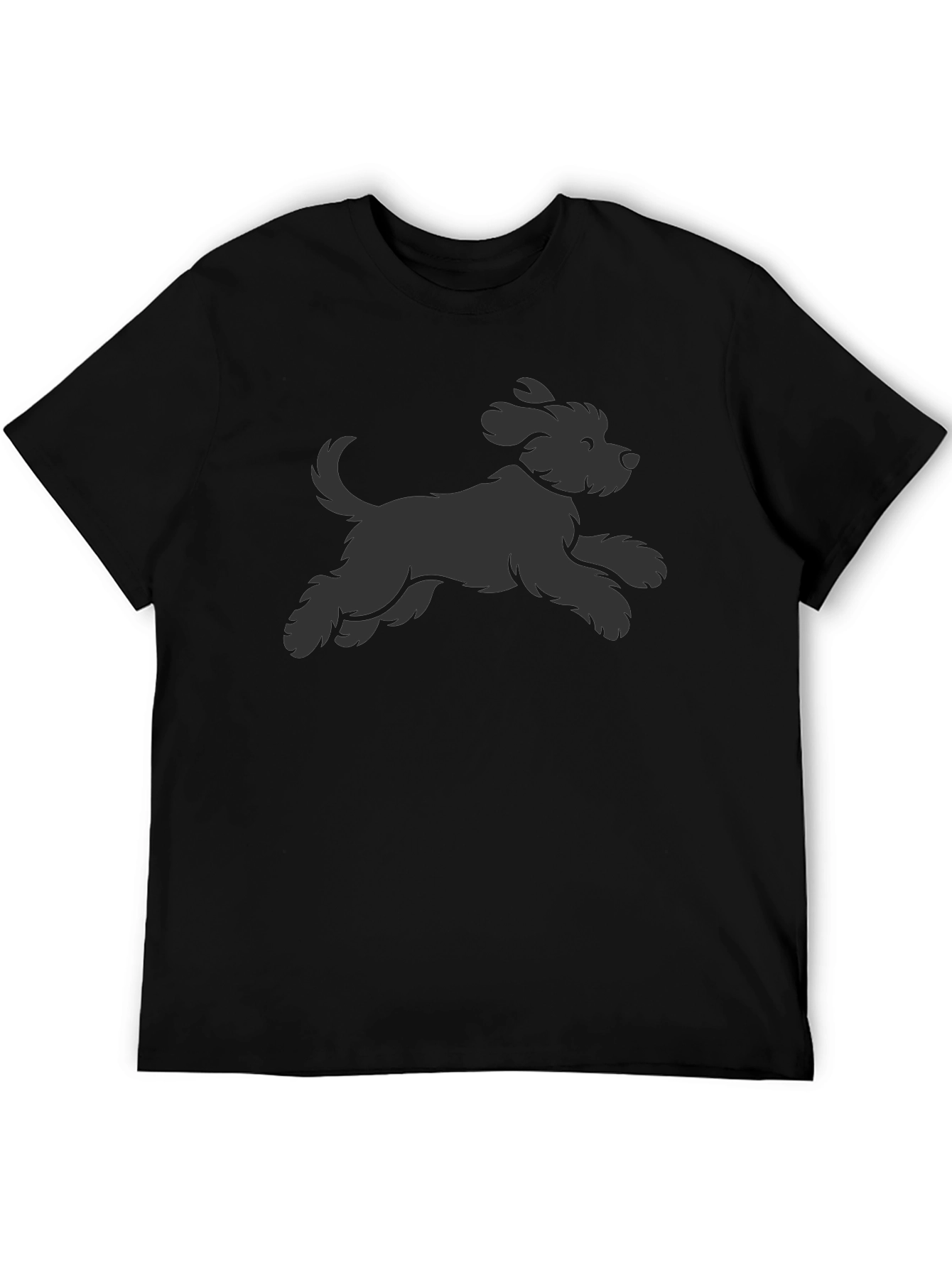 Black Dog Graphic Tee - Casual Comfort Style