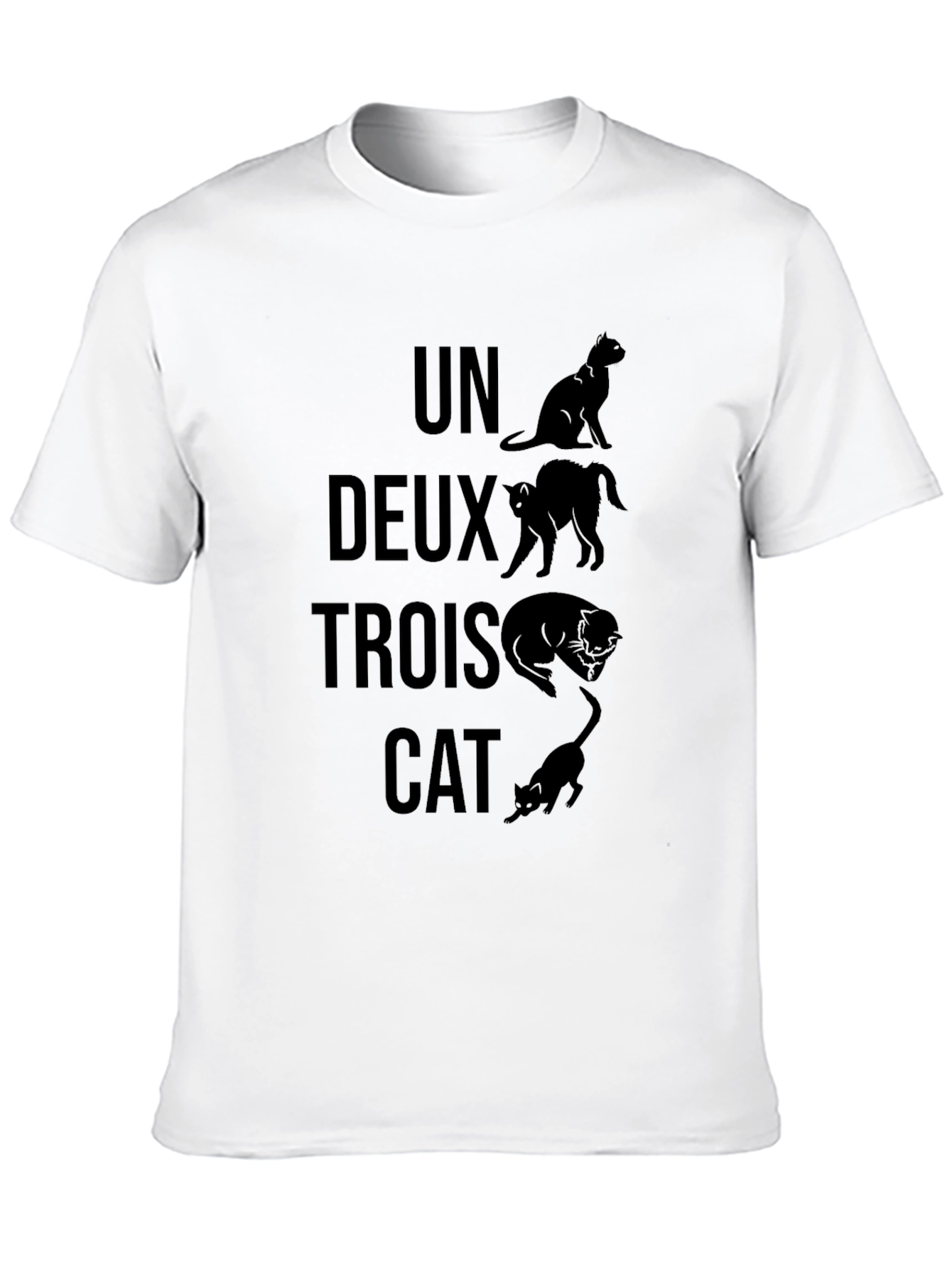 Un Deux Trois Cat Graphic T-Shirt