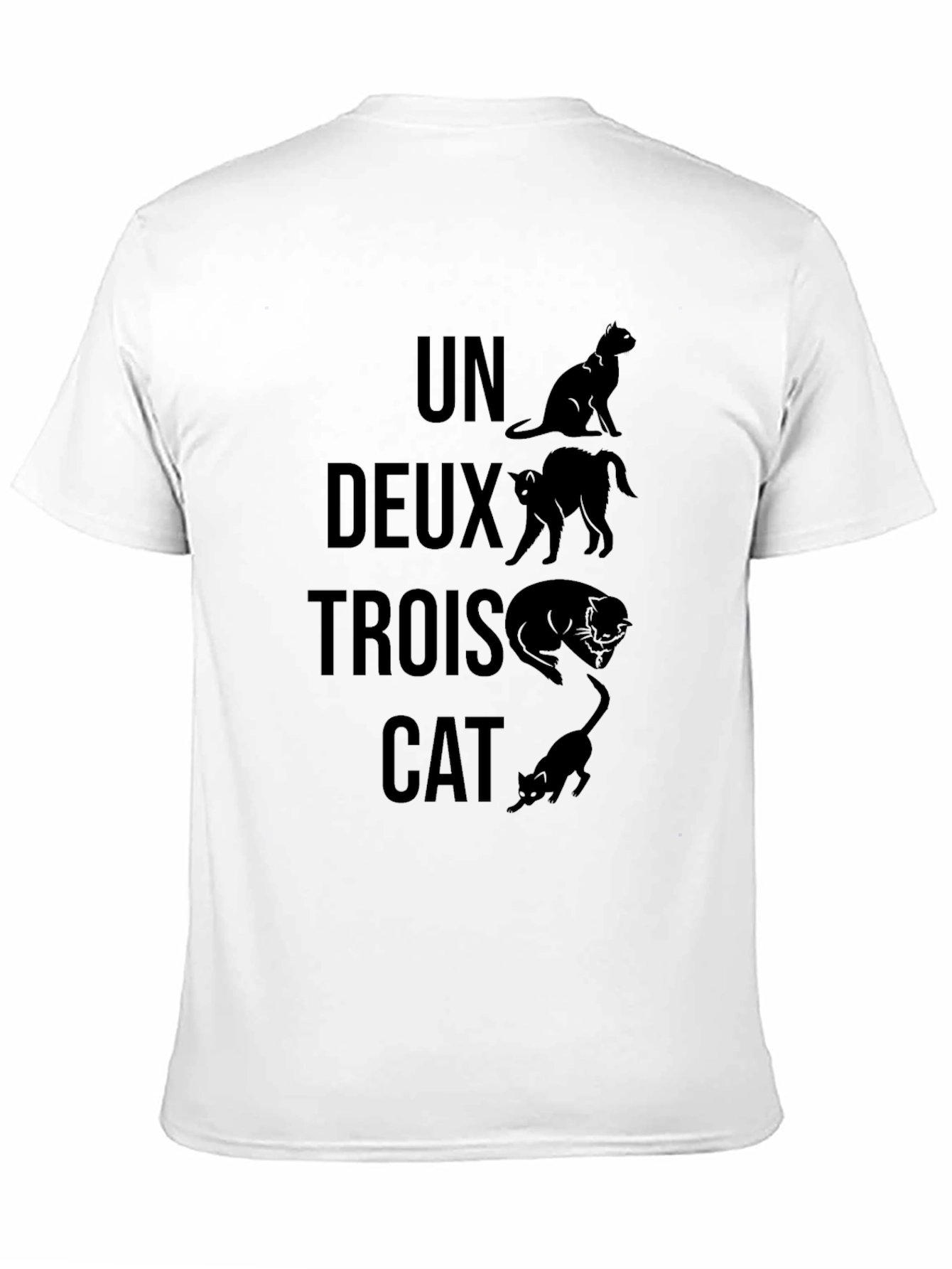 Un Deux Trois Cat Graphic T-Shirt