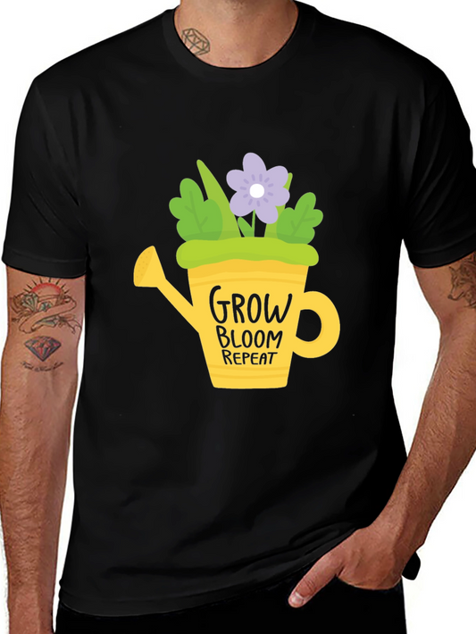 Grow Bloom Repeat T-Shirt - Gardening Tee