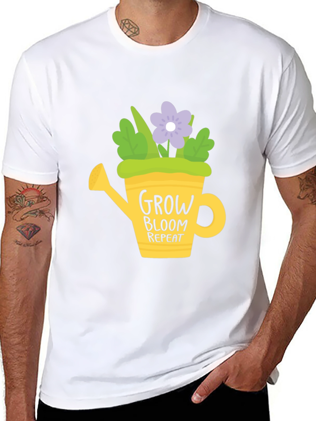 Grow Bloom Repeat T-Shirt - Gardening Tee
