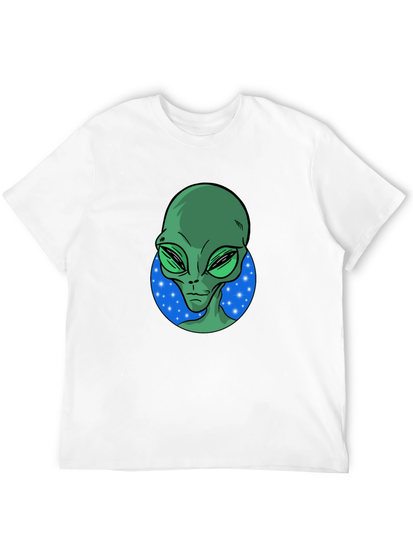 Alien Graphic T-Shirt - Mens Black Crew Neck Tee