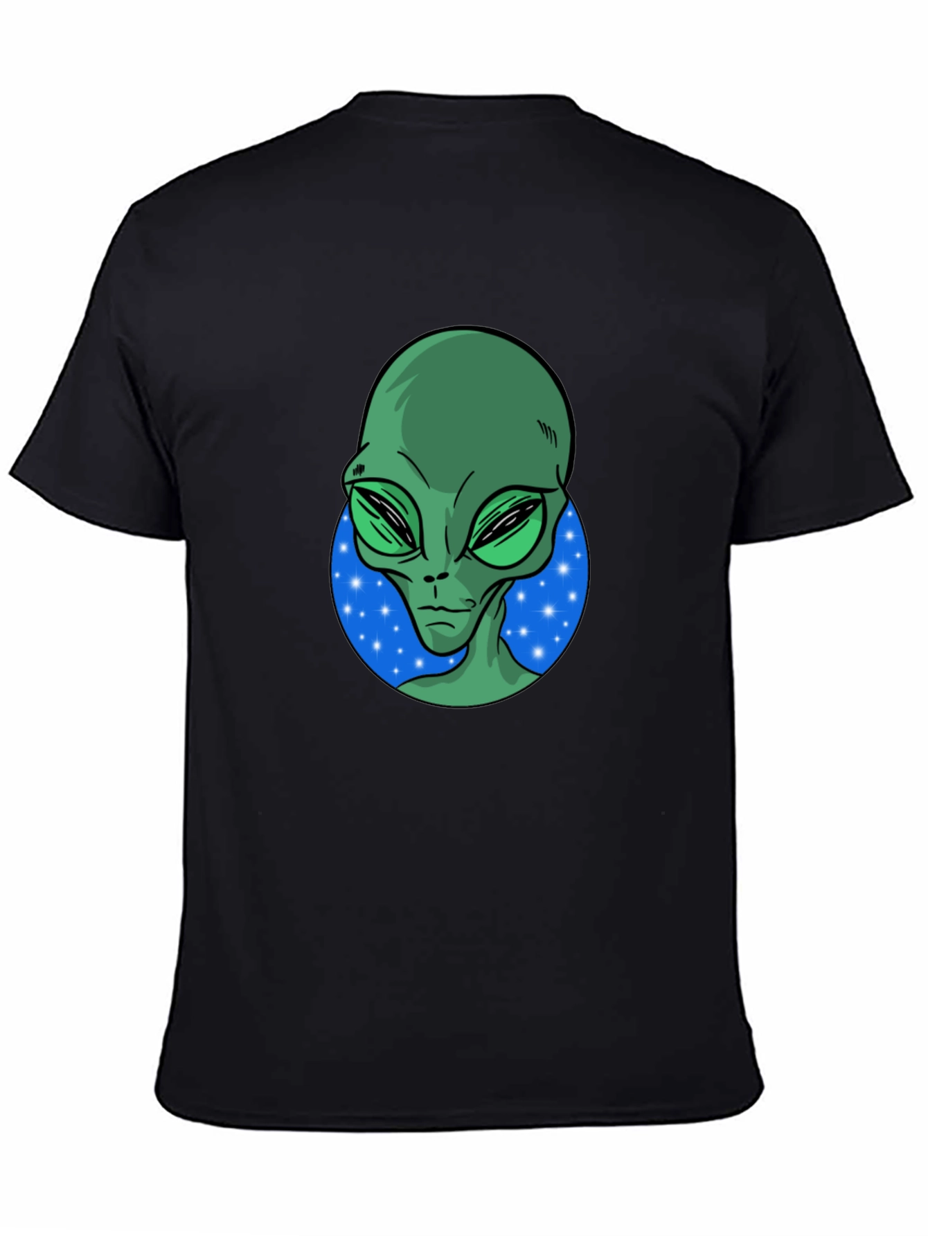 Alien Graphic T-Shirt - Mens Black Crew Neck Tee