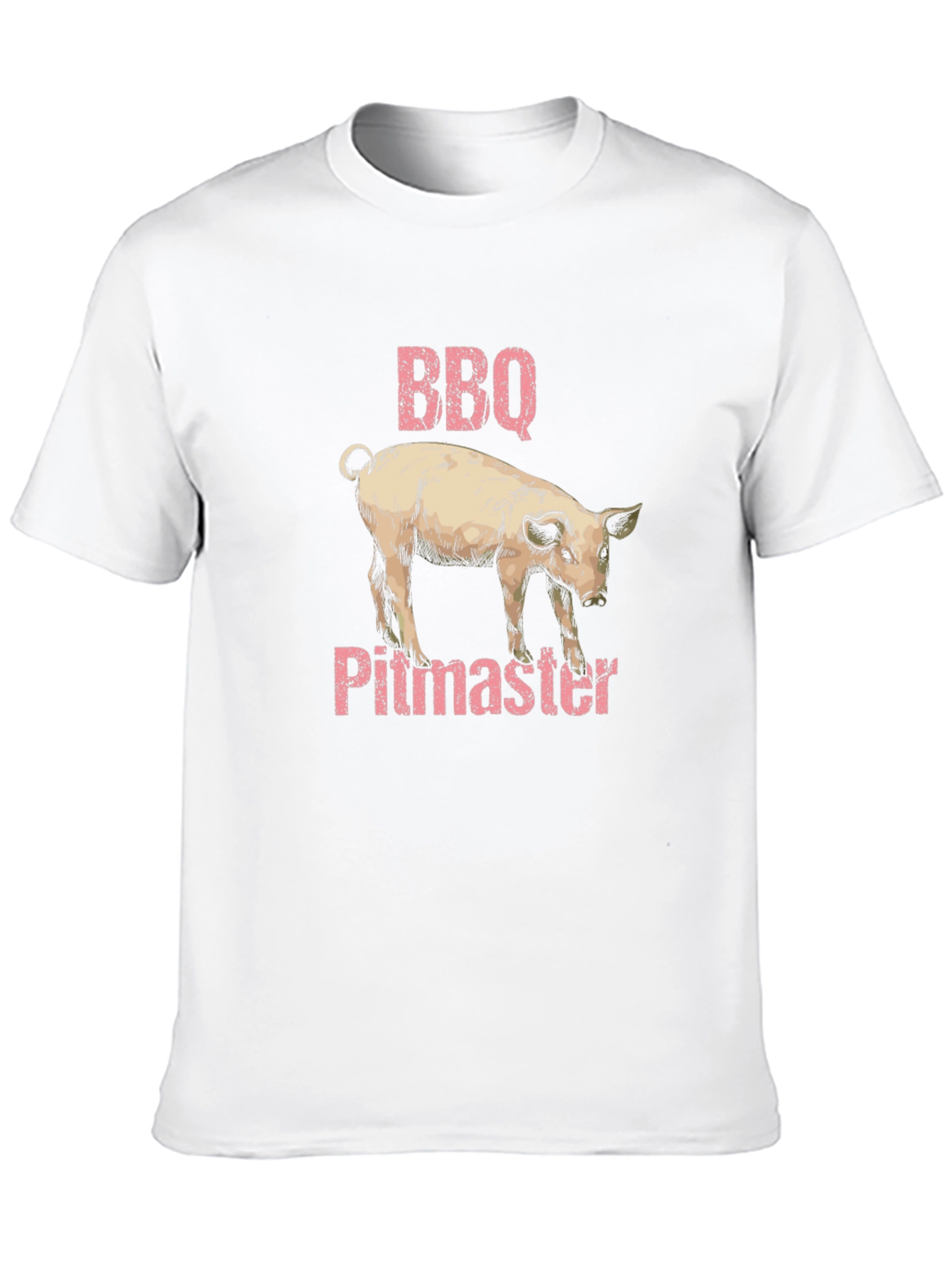 BBQ Pitmaster Pig Graphic Black T-Shirt