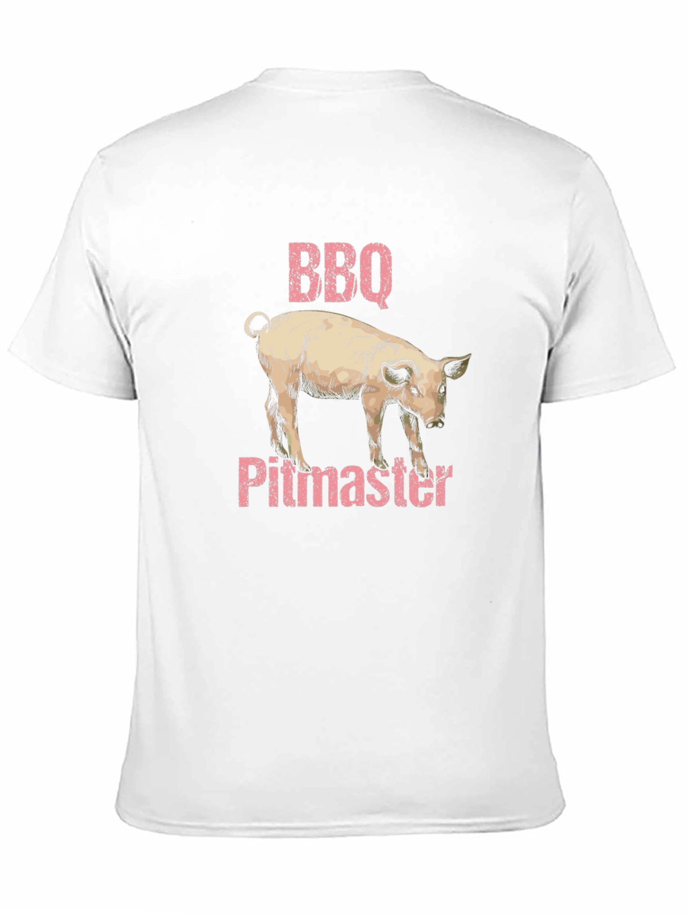 BBQ Pitmaster Pig Graphic Black T-Shirt