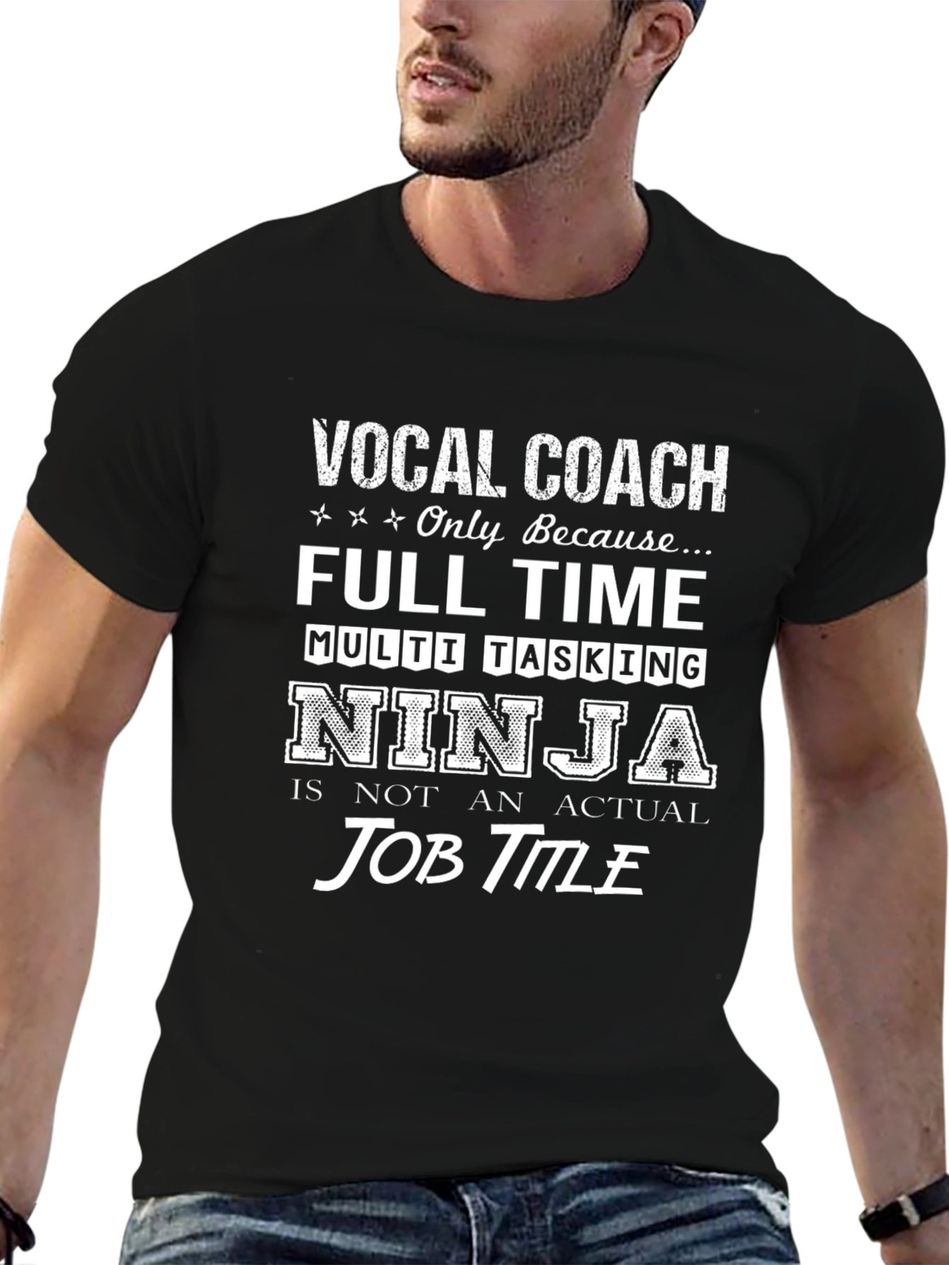 Vocal Coach Full-Time Multi-Tasking Ninja T-Shirt