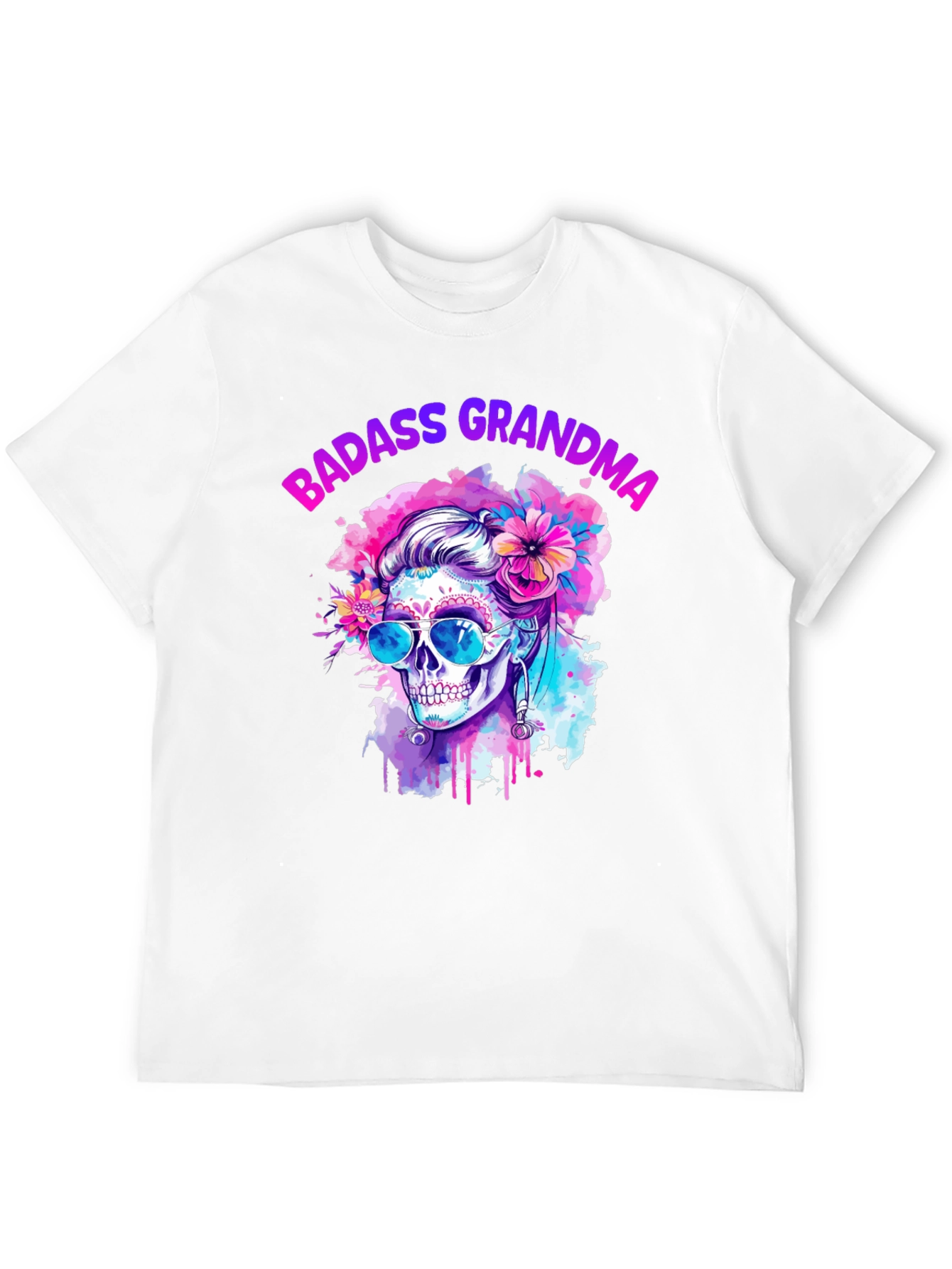 Badass Grandma Skull T-Shirt