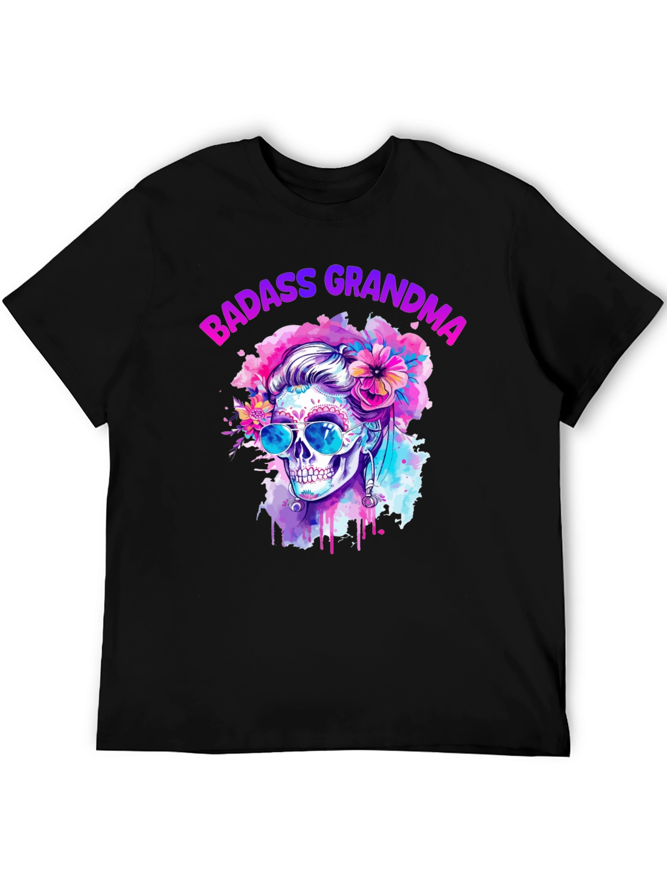 Badass Grandma Skull T-Shirt