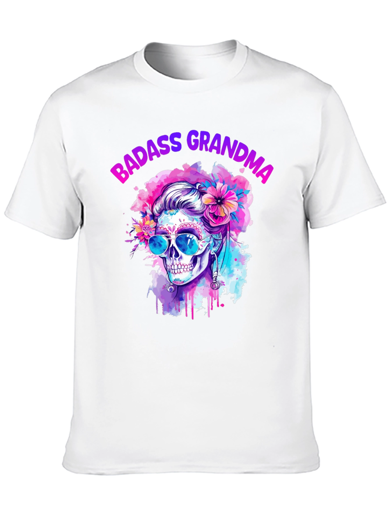 Badass Grandma Skull T-Shirt