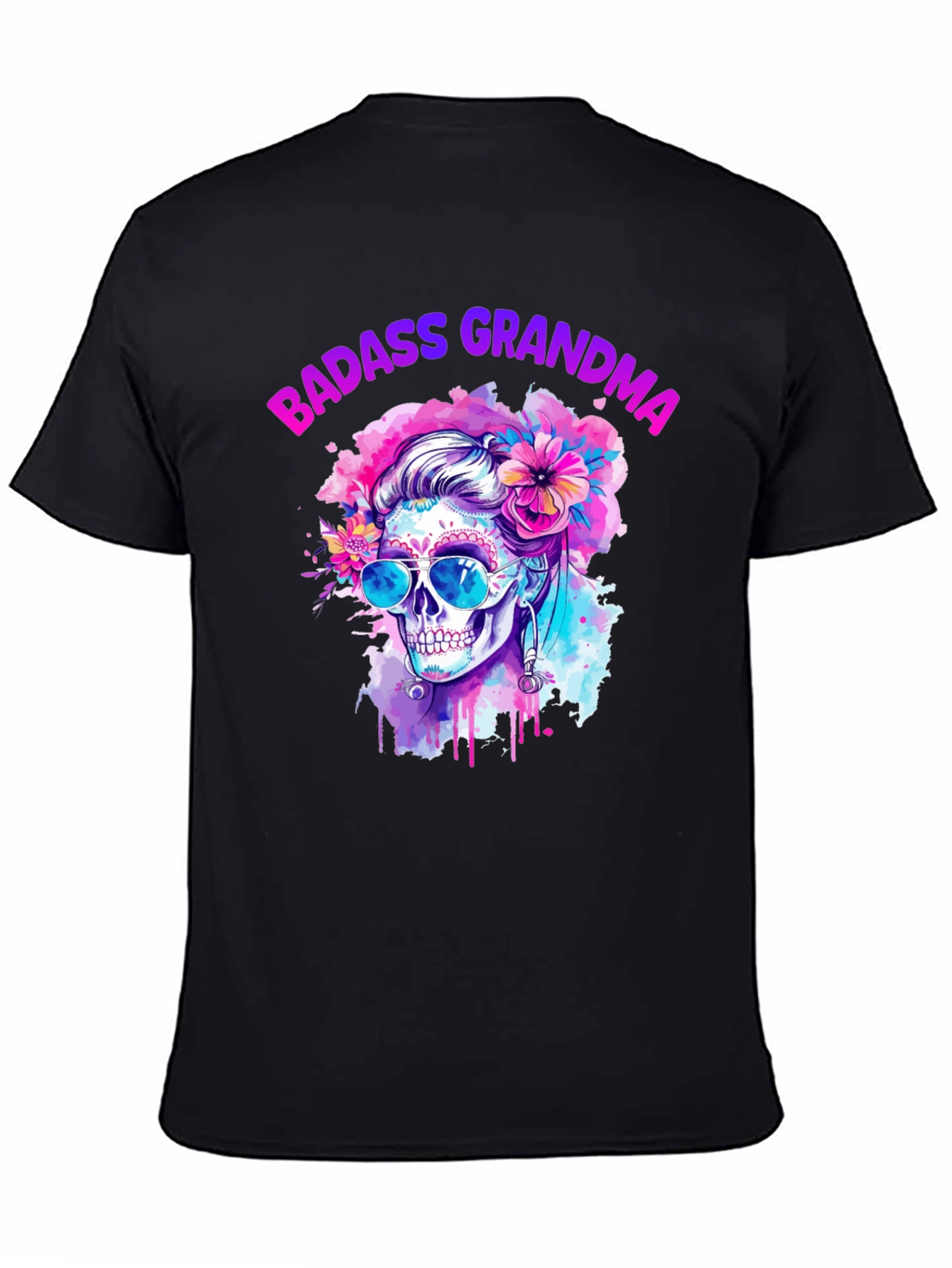Badass Grandma Skull T-Shirt