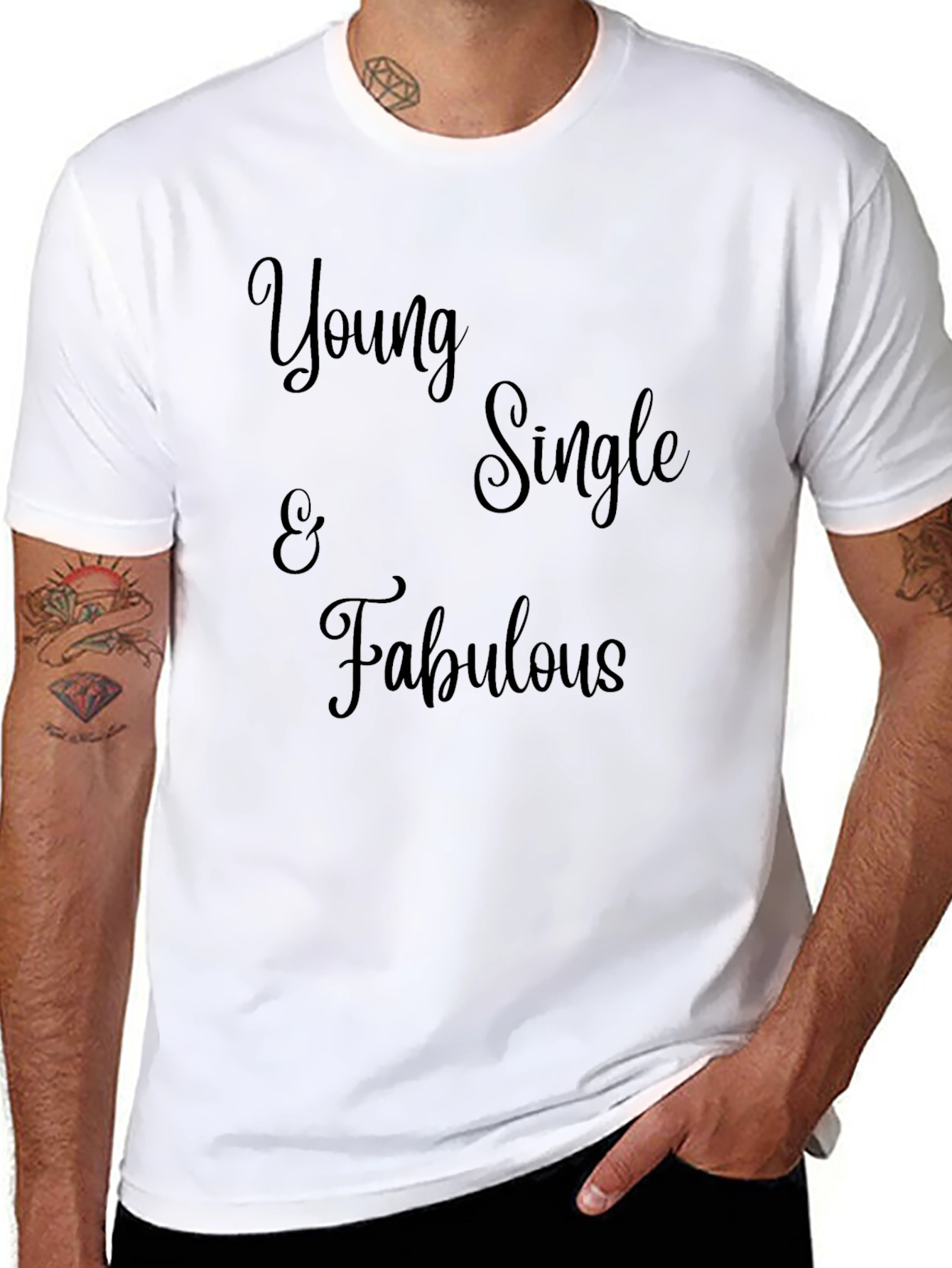 Young Single & Fabulous Black Graphic Tee