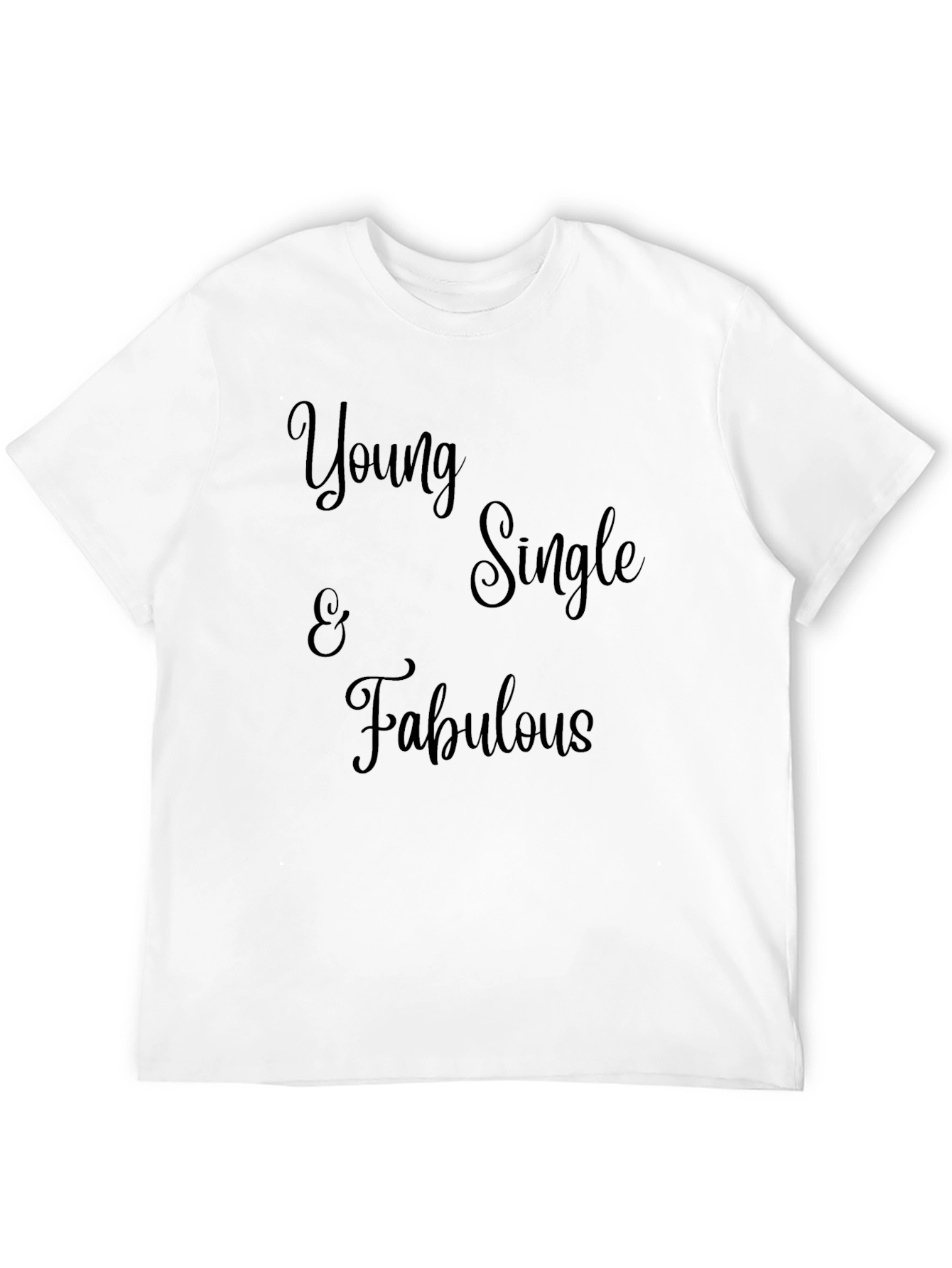 Young Single & Fabulous Black Graphic Tee