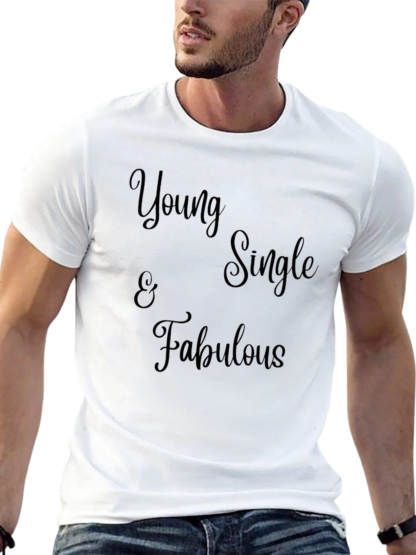 Young Single & Fabulous Black Graphic Tee