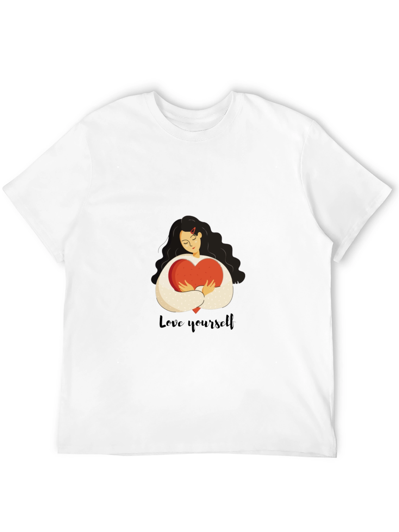 Love Yourself Graphic Tee - Black Cotton T-Shirt