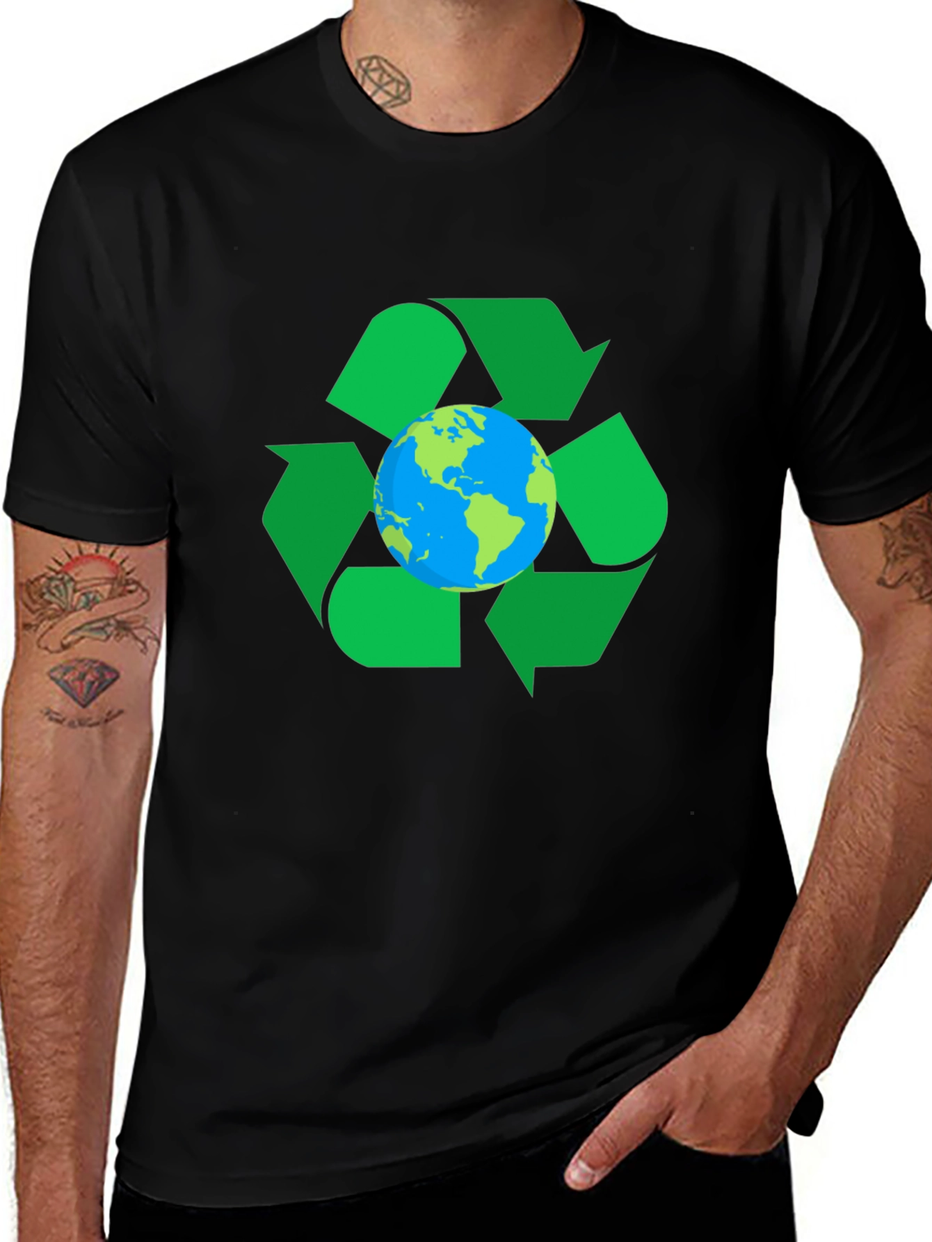 Earth Recycle T-Shirt - Show Your Green Side!