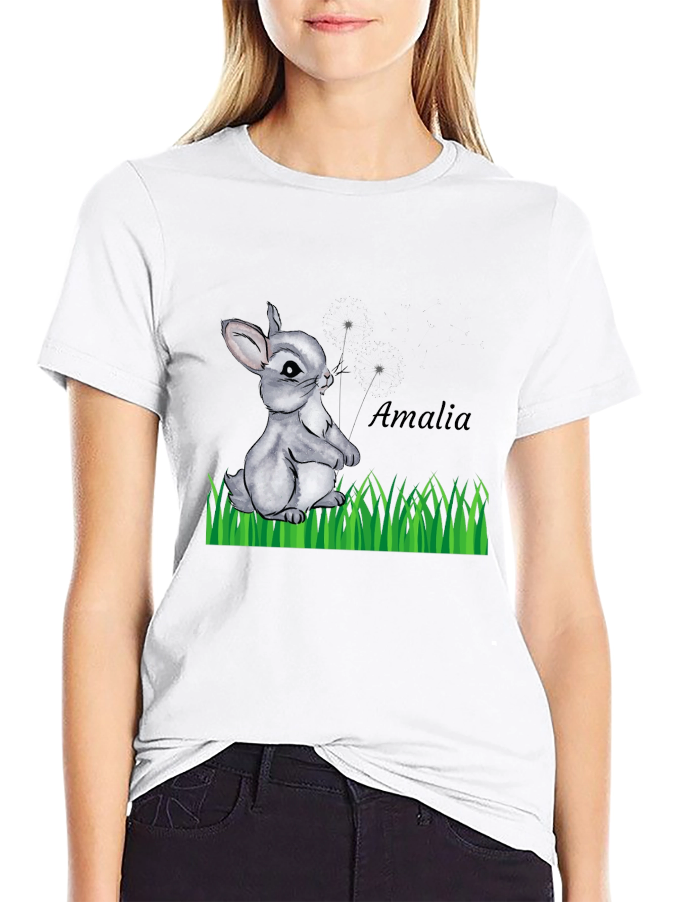 Cute Rabbit T-Shirt - Amalia Design