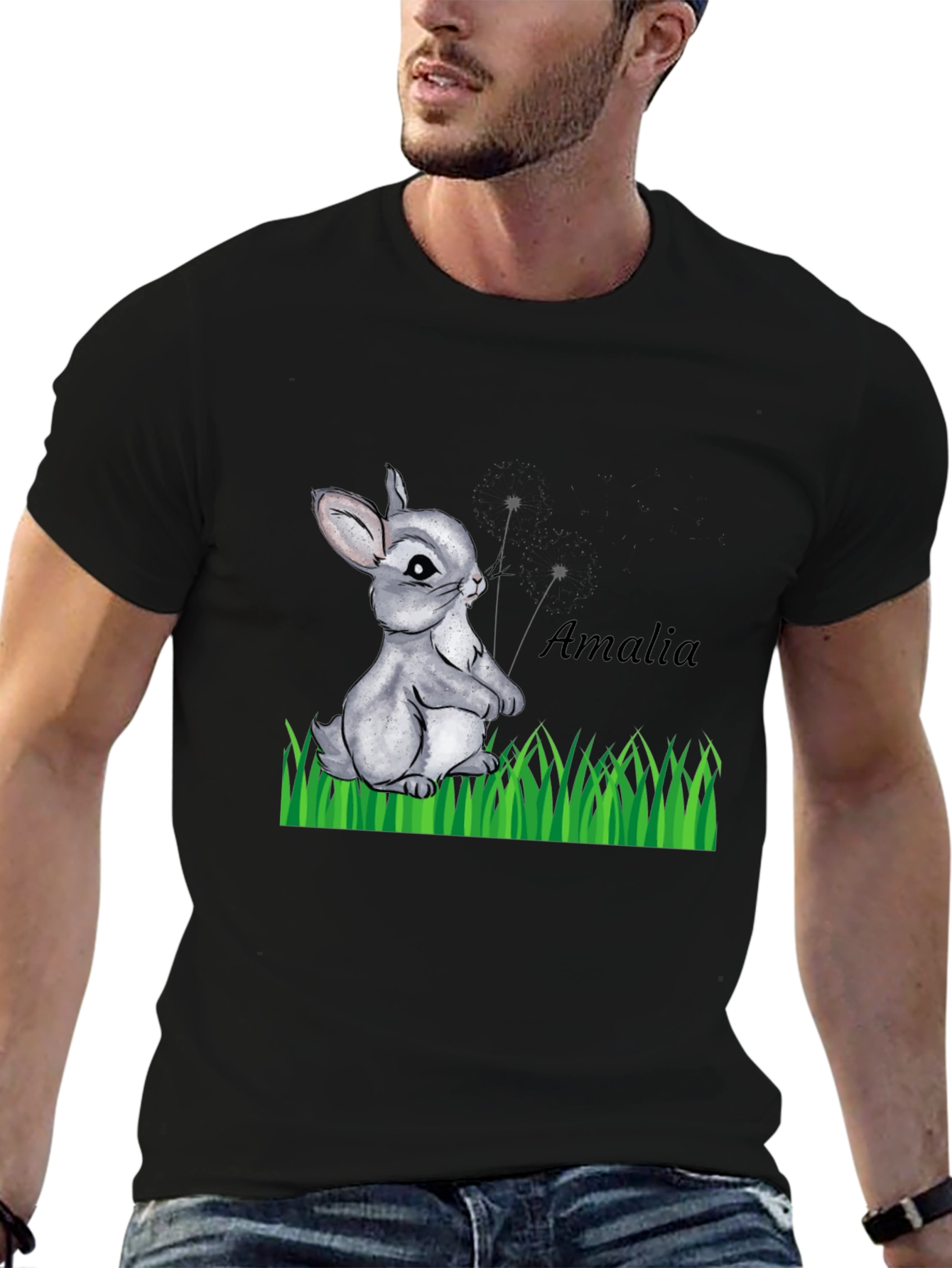 Cute Rabbit T-Shirt - Amalia Design