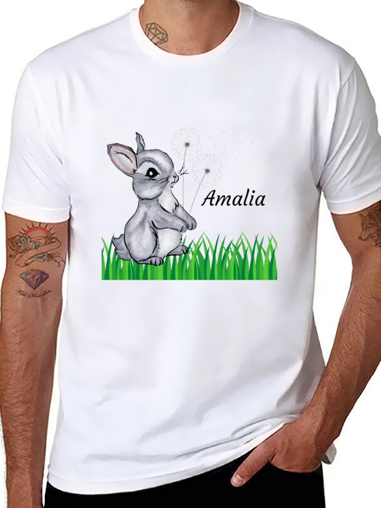 Cute Rabbit T-Shirt - Amalia Design