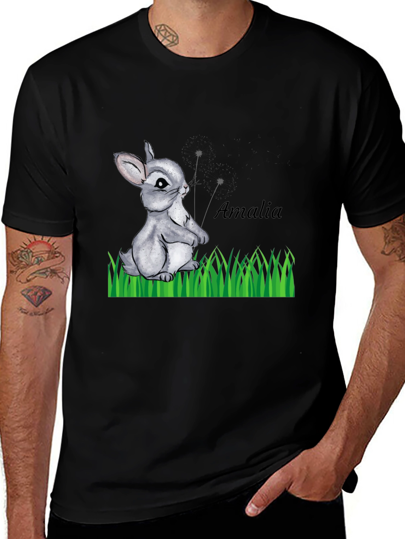 Cute Rabbit T-Shirt - Amalia Design