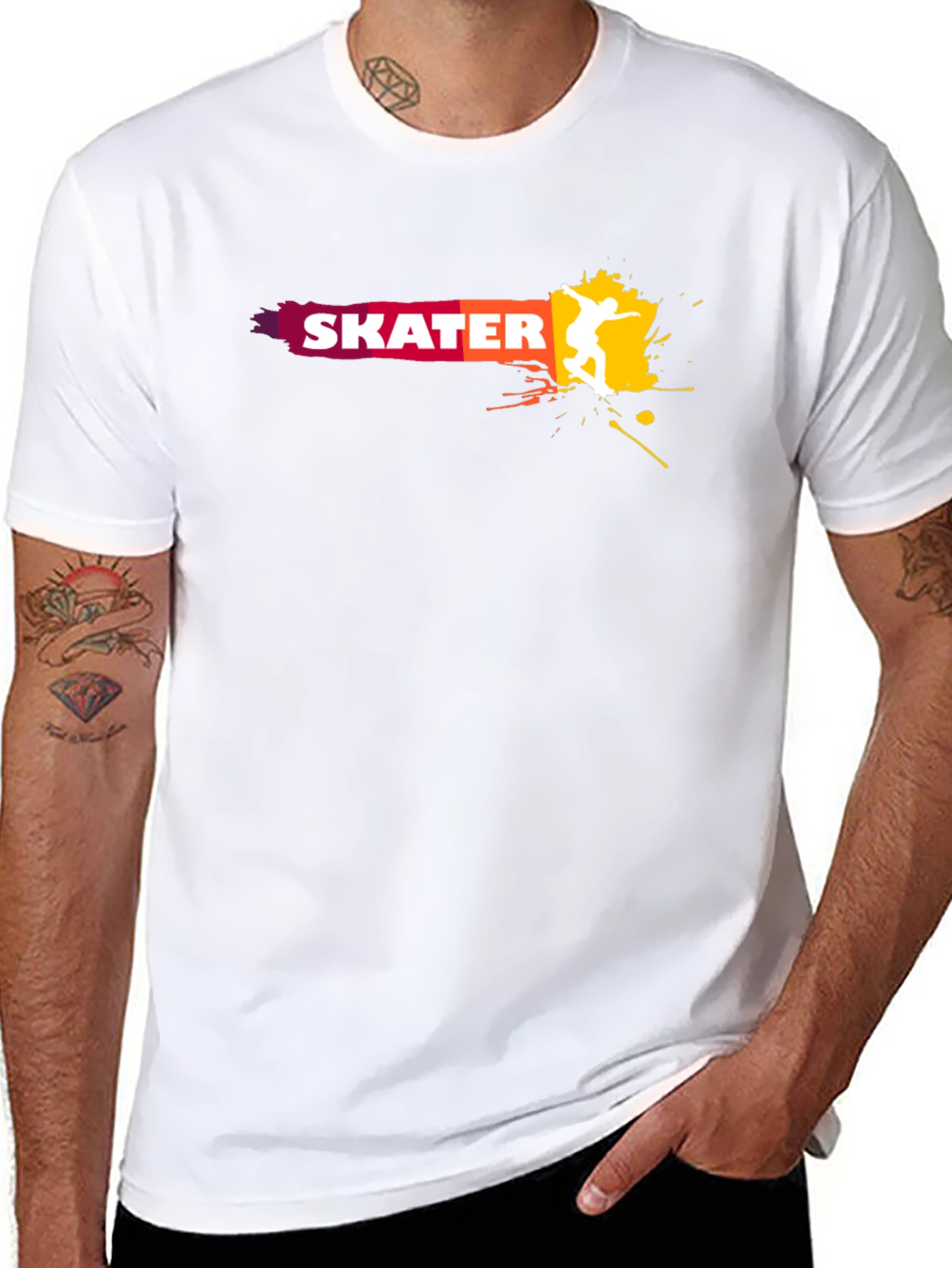 Skater Graphic T-Shirt - Bold Design