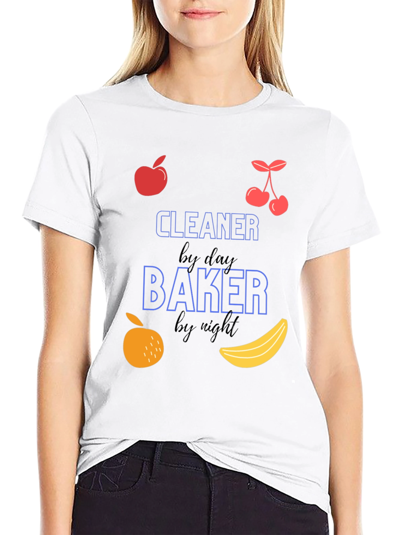 Cleaner by Day Baker by Night Black T-Shirt