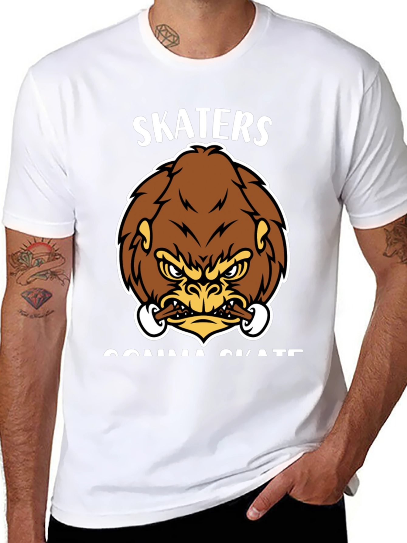 Skaters Gonna Skate Gorilla T-Shirt