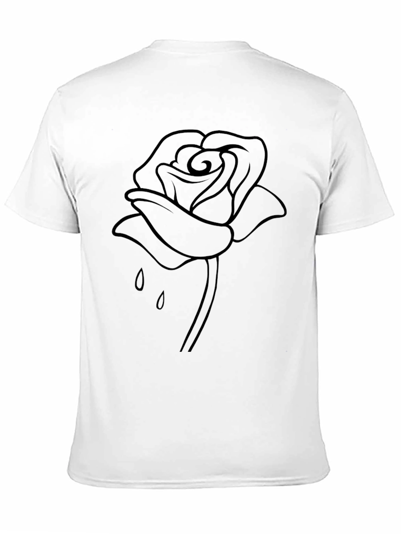 Black Rose Graphic Tee - Stylish Unisex T-Shirt