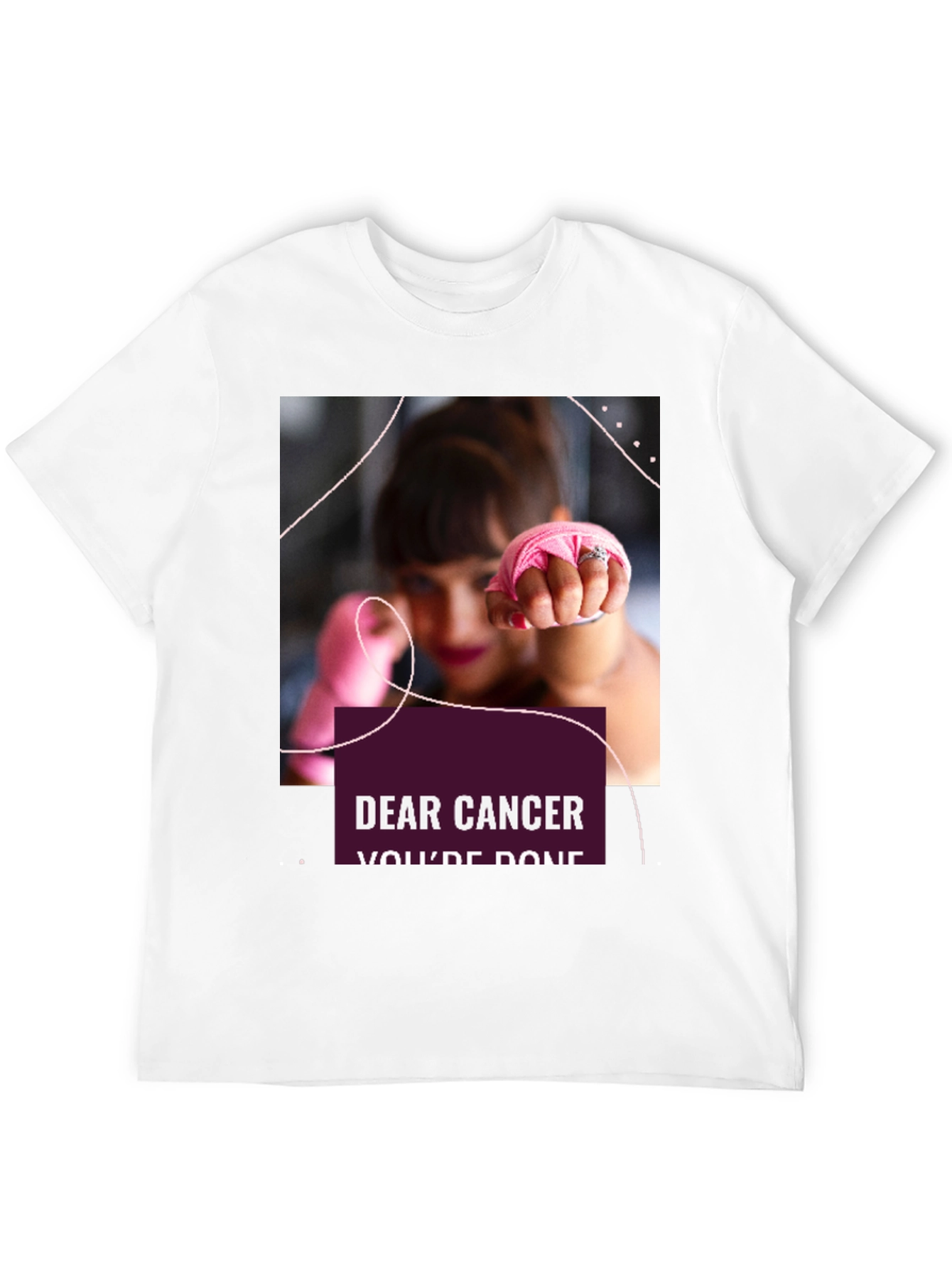 Dear Cancer Youre Done Black T-Shirt