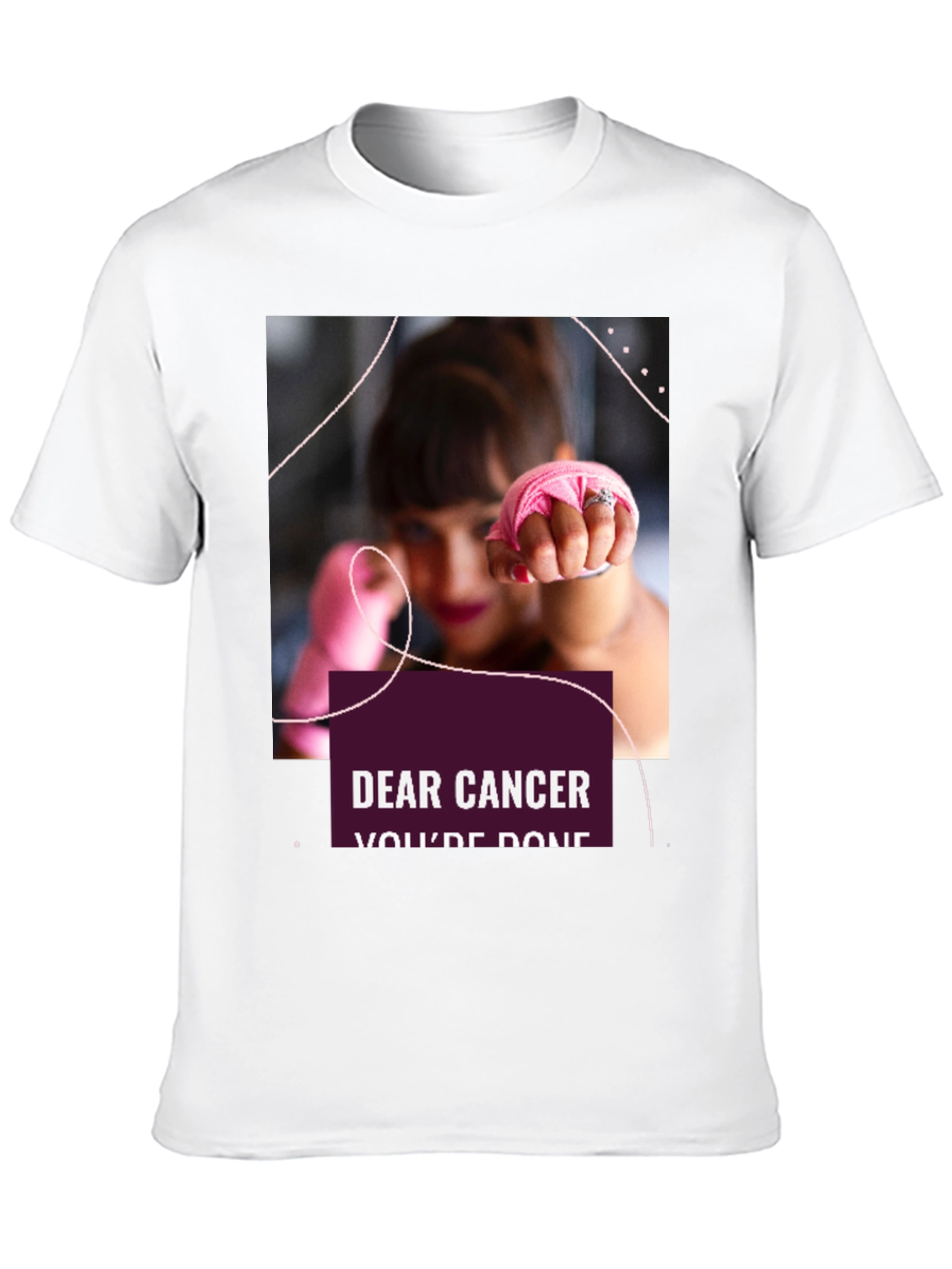 Dear Cancer Youre Done Black T-Shirt
