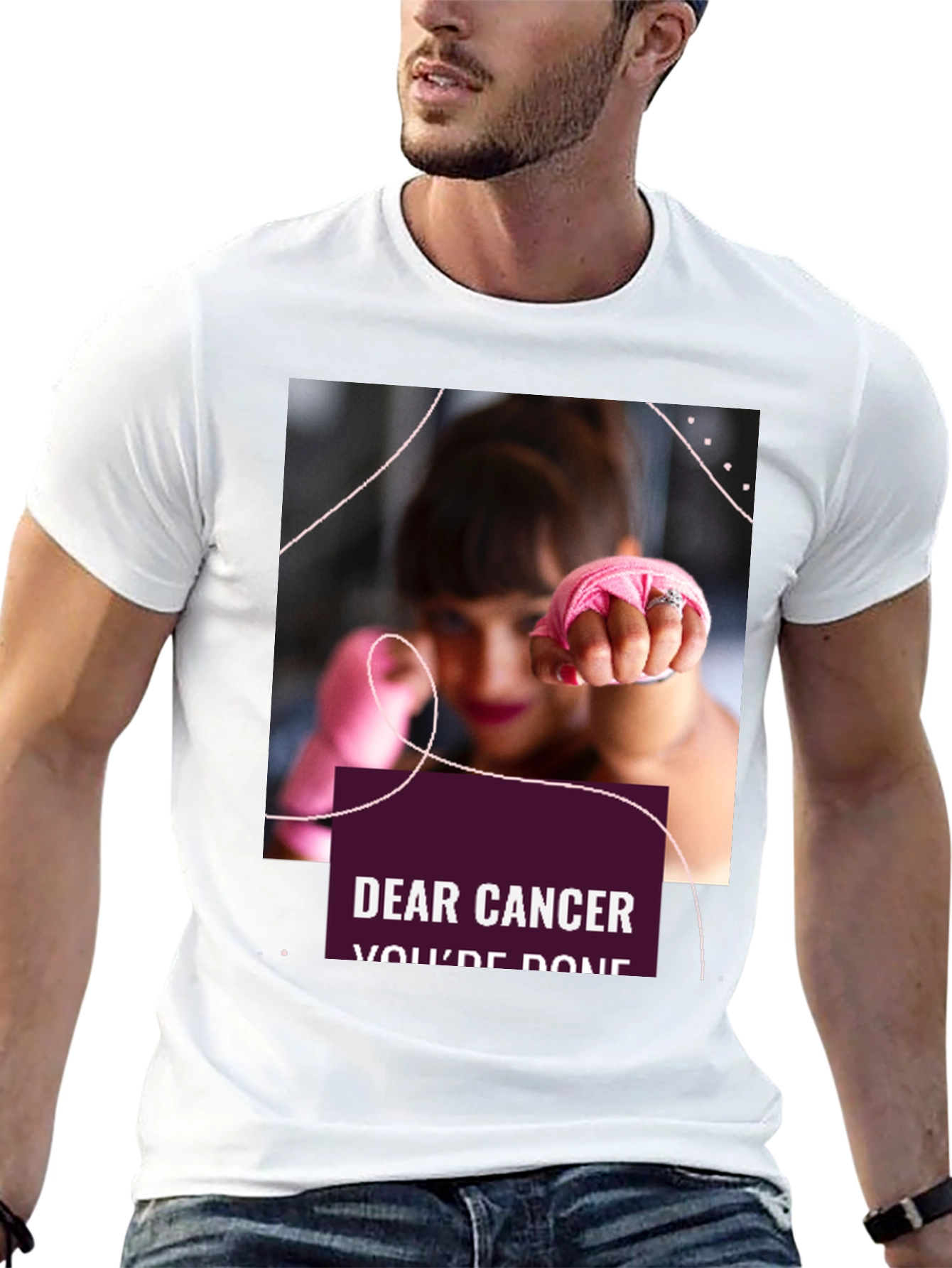 Dear Cancer Youre Done Black T-Shirt