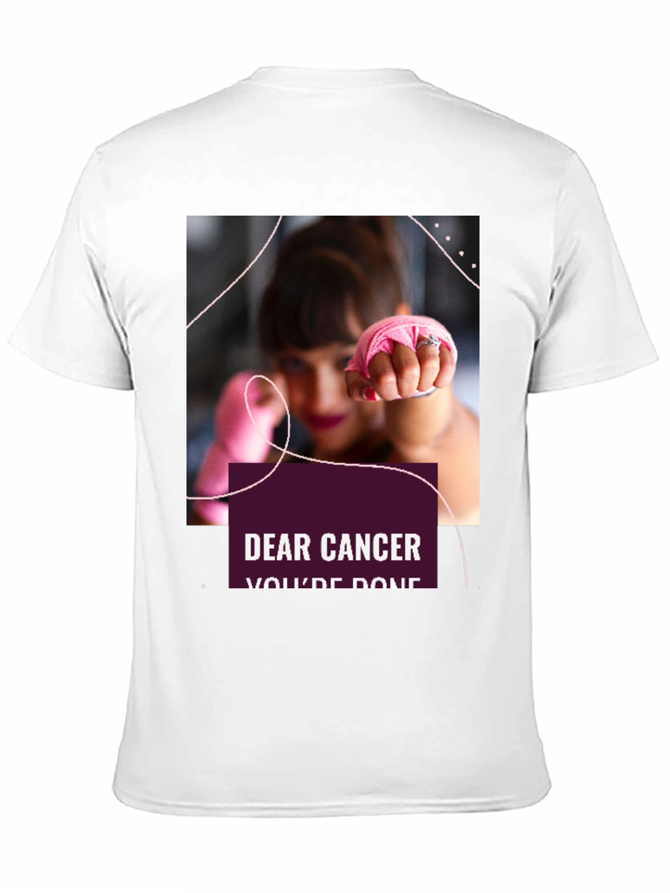 Dear Cancer Youre Done Black T-Shirt