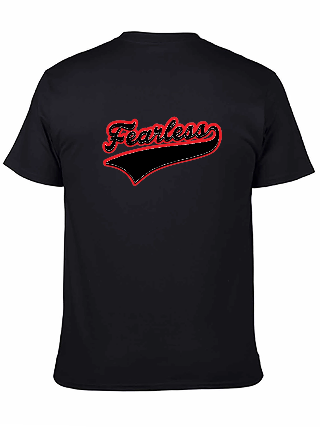 Fearless Graphic Tee - Stylish Black Cotton T-Shirt