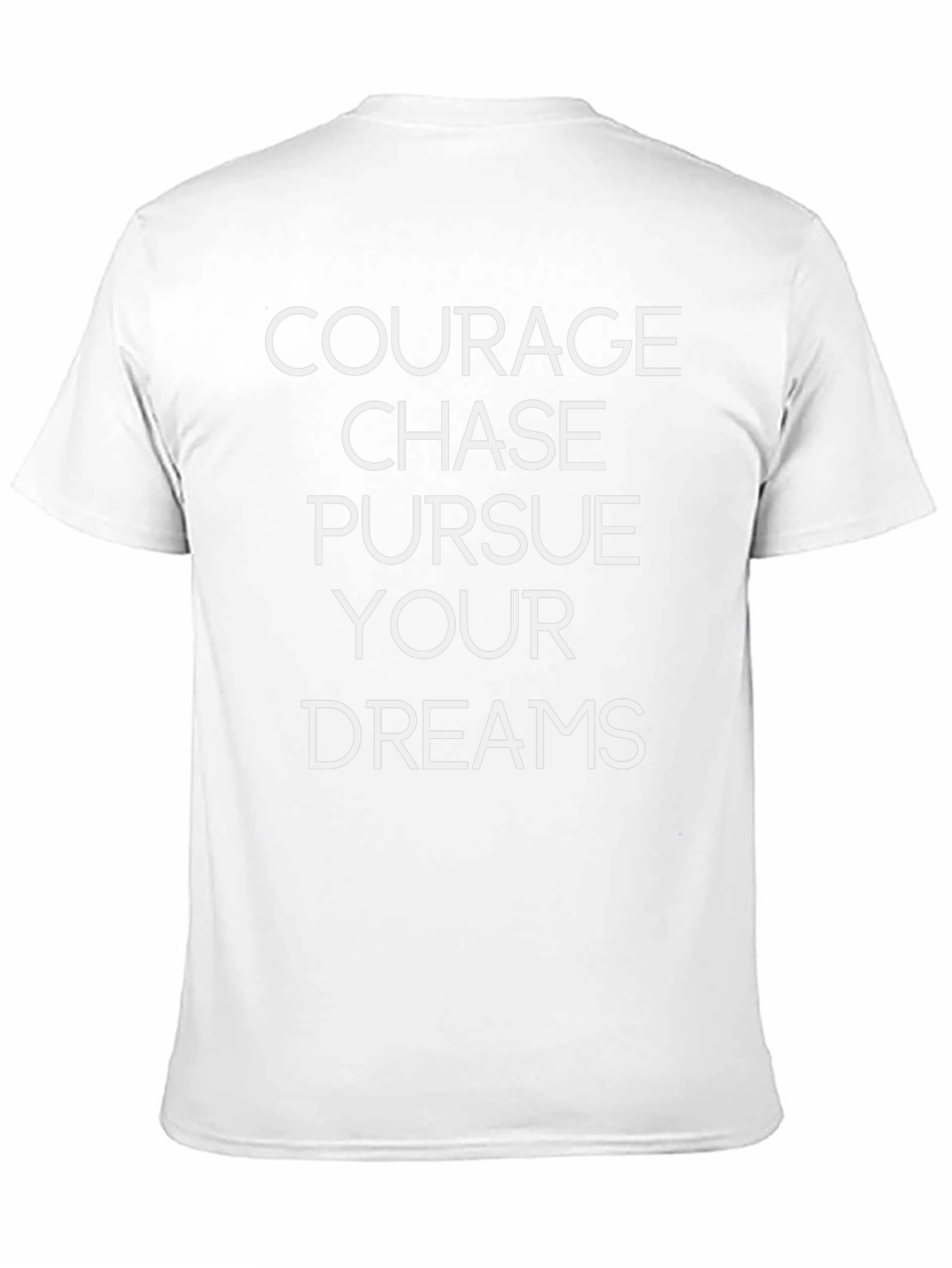 Courage Chase Dreams Black Graphic T-Shirt