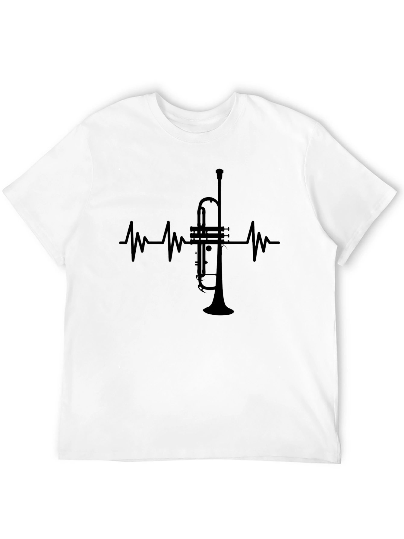 Trumpet Heartbeat T-Shirt - Musician Tee