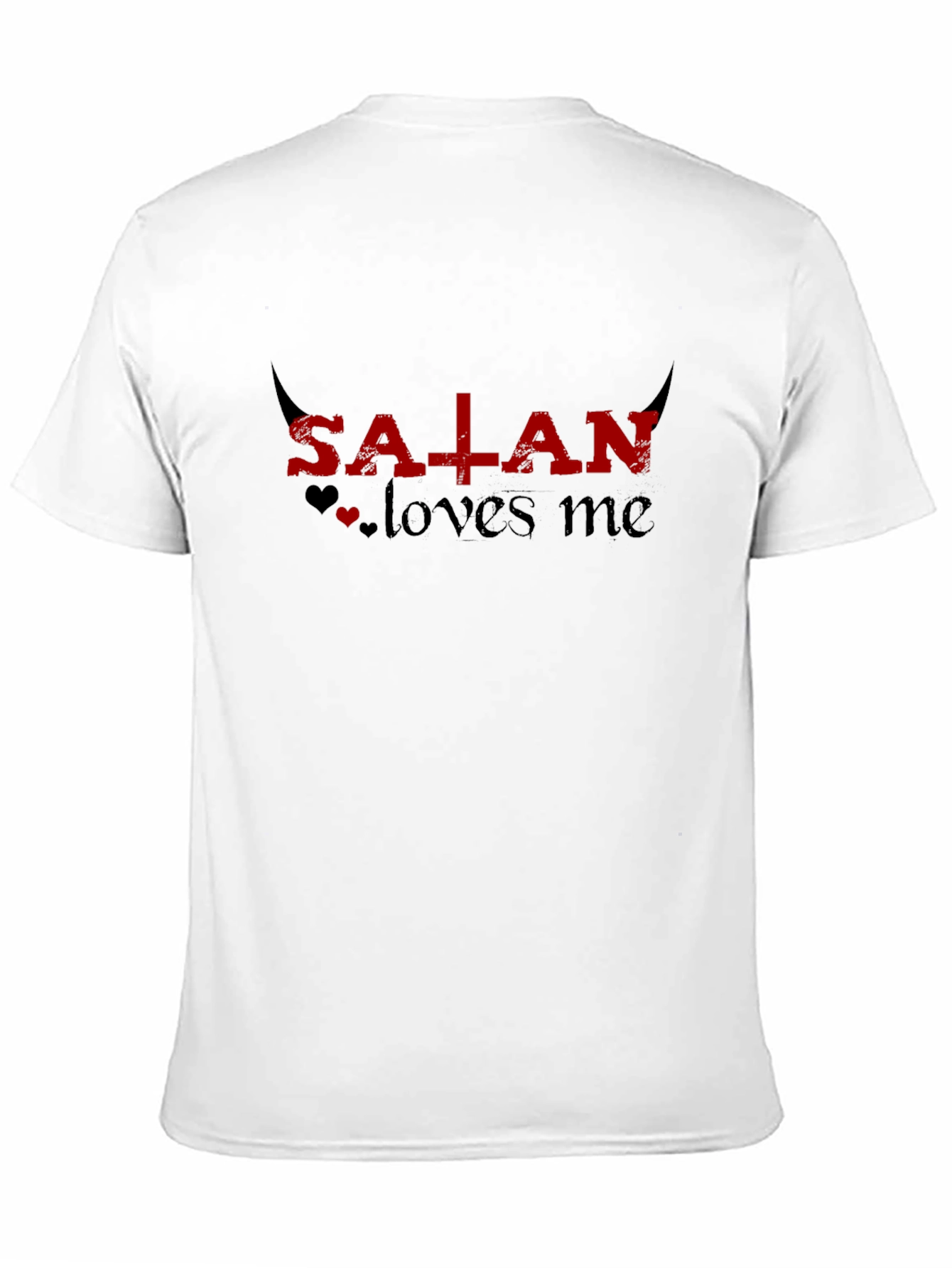 Satan Loves Me Graphic Tee - Black T-Shirt